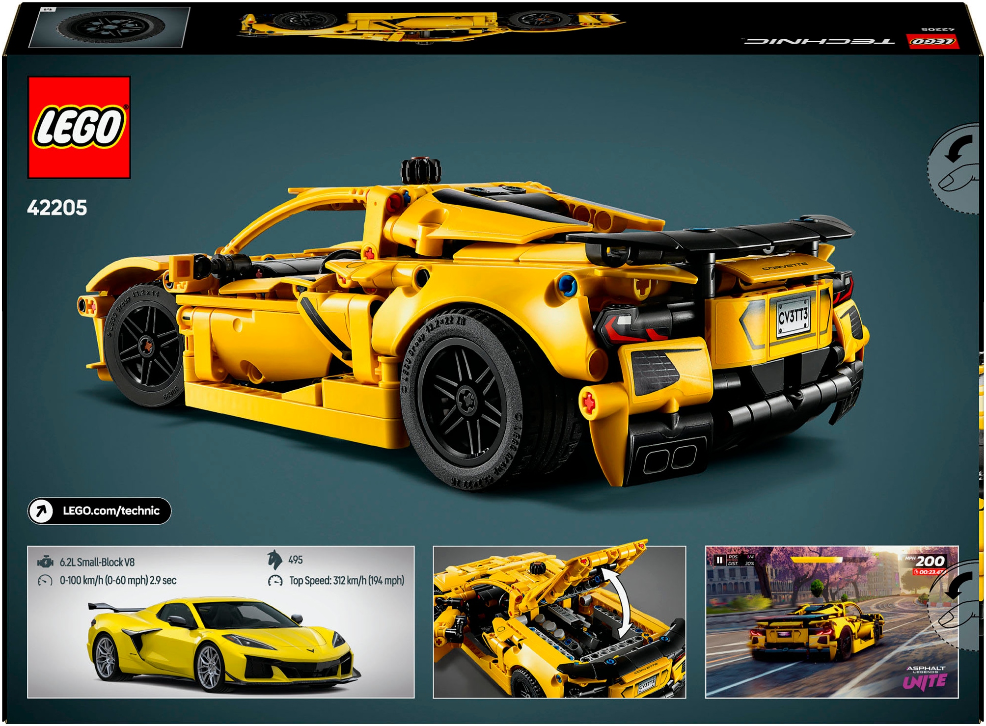 LEGO® Pions de construction »Chevrolet Corvette Stingray (42205), LEGO® Technic« Made in Europe