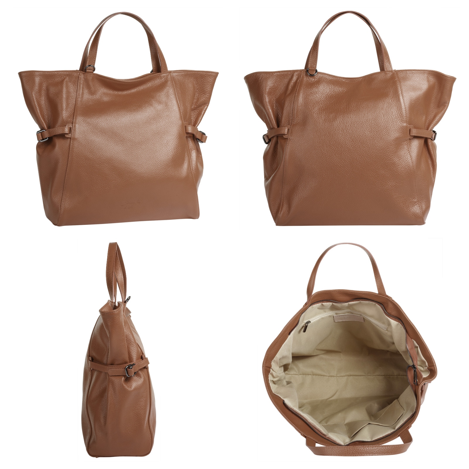 Samantha Look Shopper, echt Leder, Made in Italy