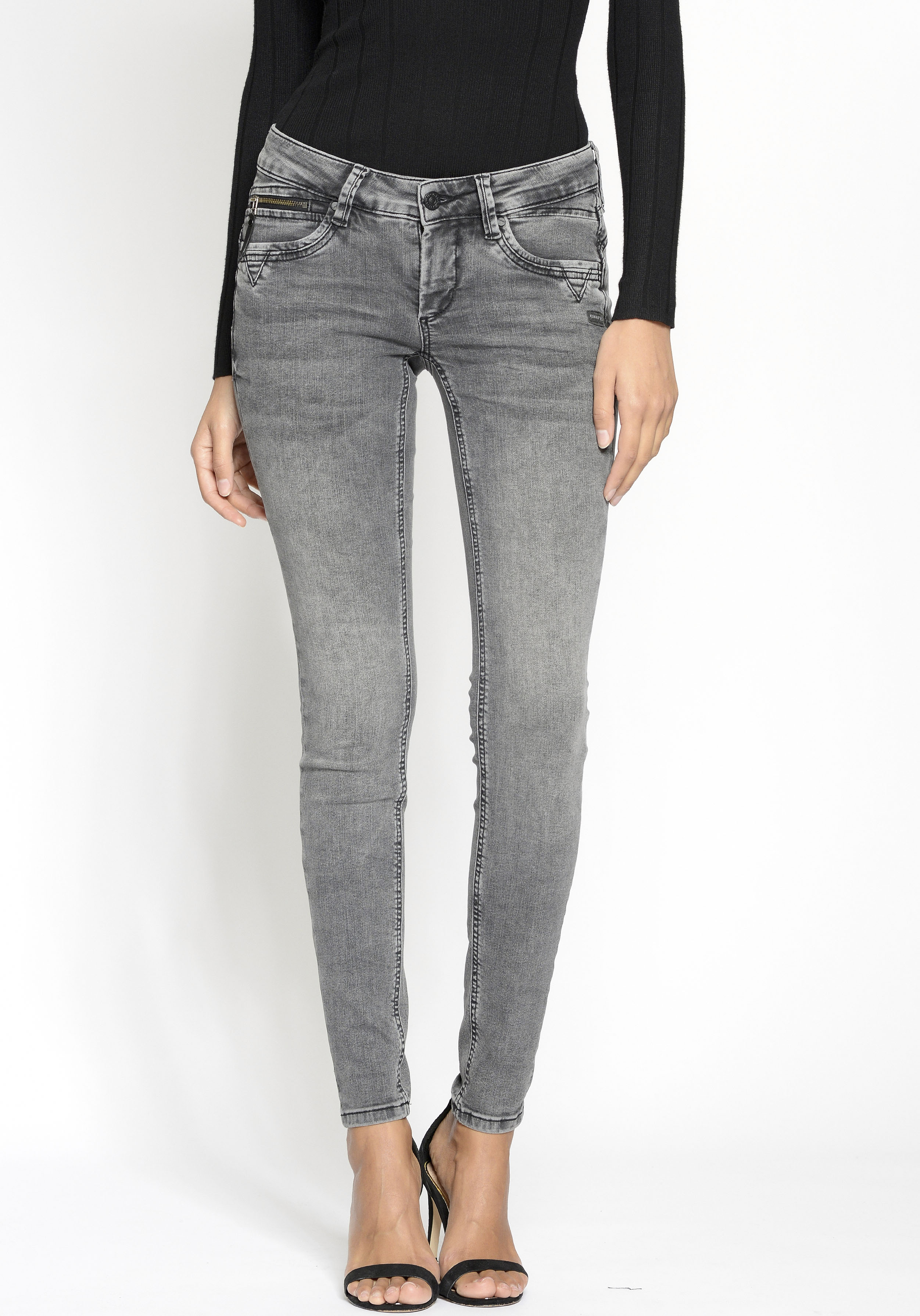 GANG Skinny-fit-Jeans »94Nikita«, mit Zipper-Detail an der Coinpocket im Sale-Gang 1