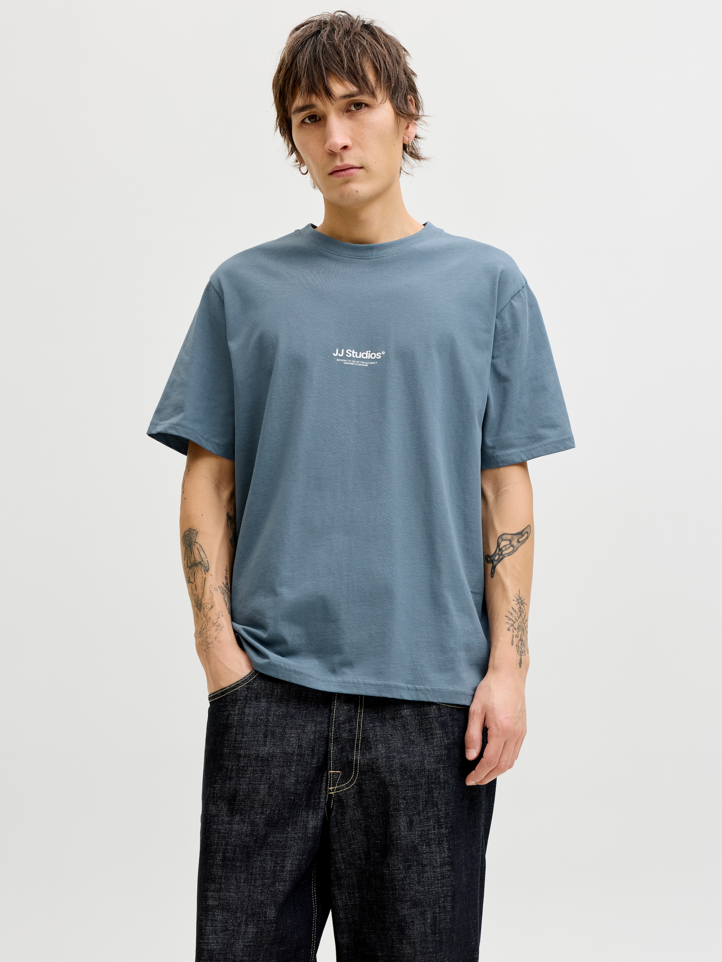 Image of Jack & Jones T-Shirt "JJESOHO TEE SS CREW NECK NOOS" Baumwolle, relaxed fit