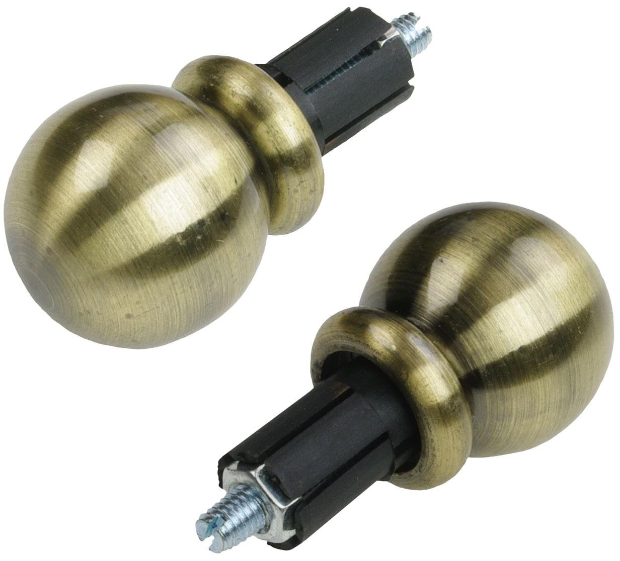 Liedeco Gardinenstange »Esp Kugel«, 2 läufig-läufig, Fixmass, 2-läufig im Fixmass Ø 16 mm