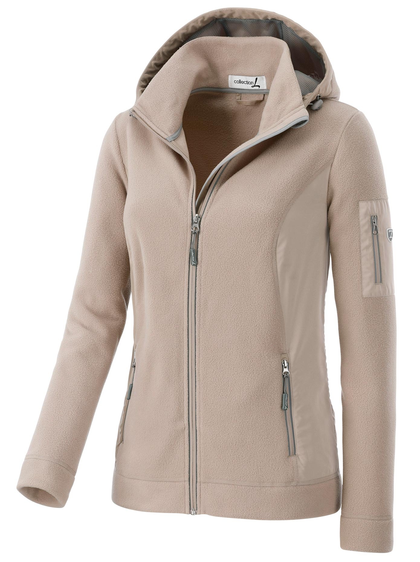 Fleece-Jacke mit Reflektoren