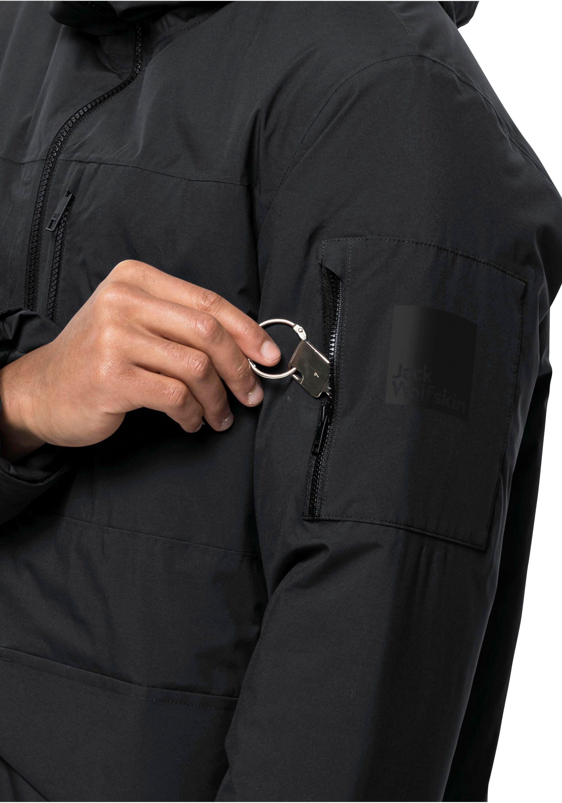 Jack Wolfskin Funktionsparka »KOENIGSBAU«, mit Kapuze, Wärmend, winddicht, Übergangsjacke