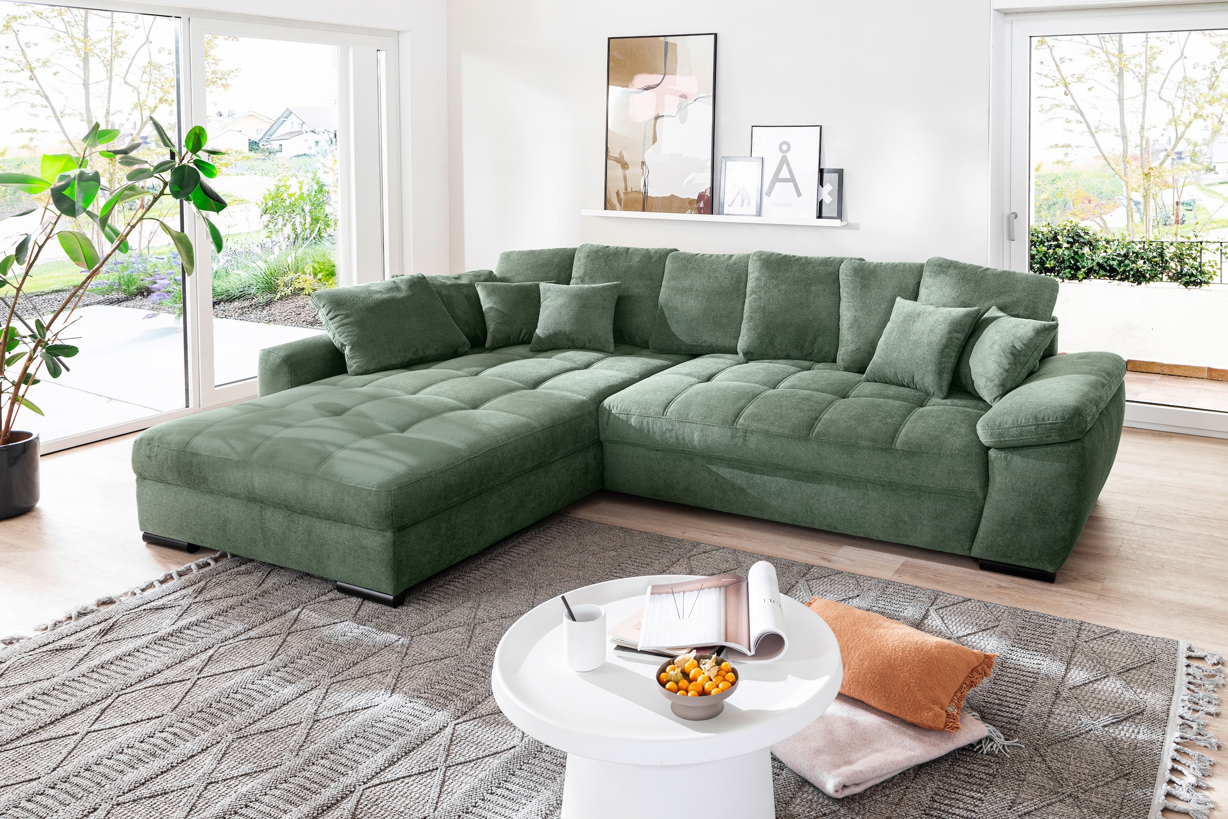 Mr. Couch Ecksofa »Richmond, L-Form mit Kaltschaum«