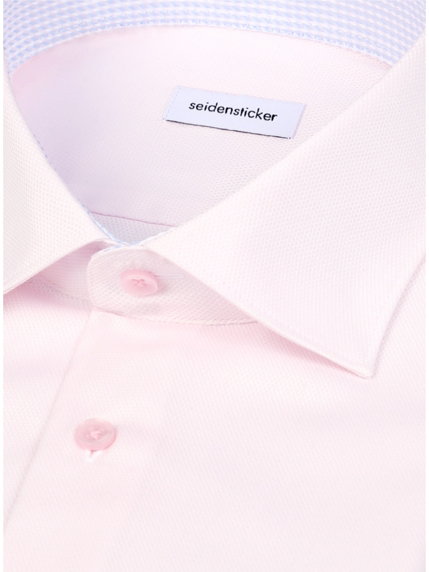 seidensticker Chemise d'affaires »Schwarze Rose« Slim 1/1 Kentkragen Struktur