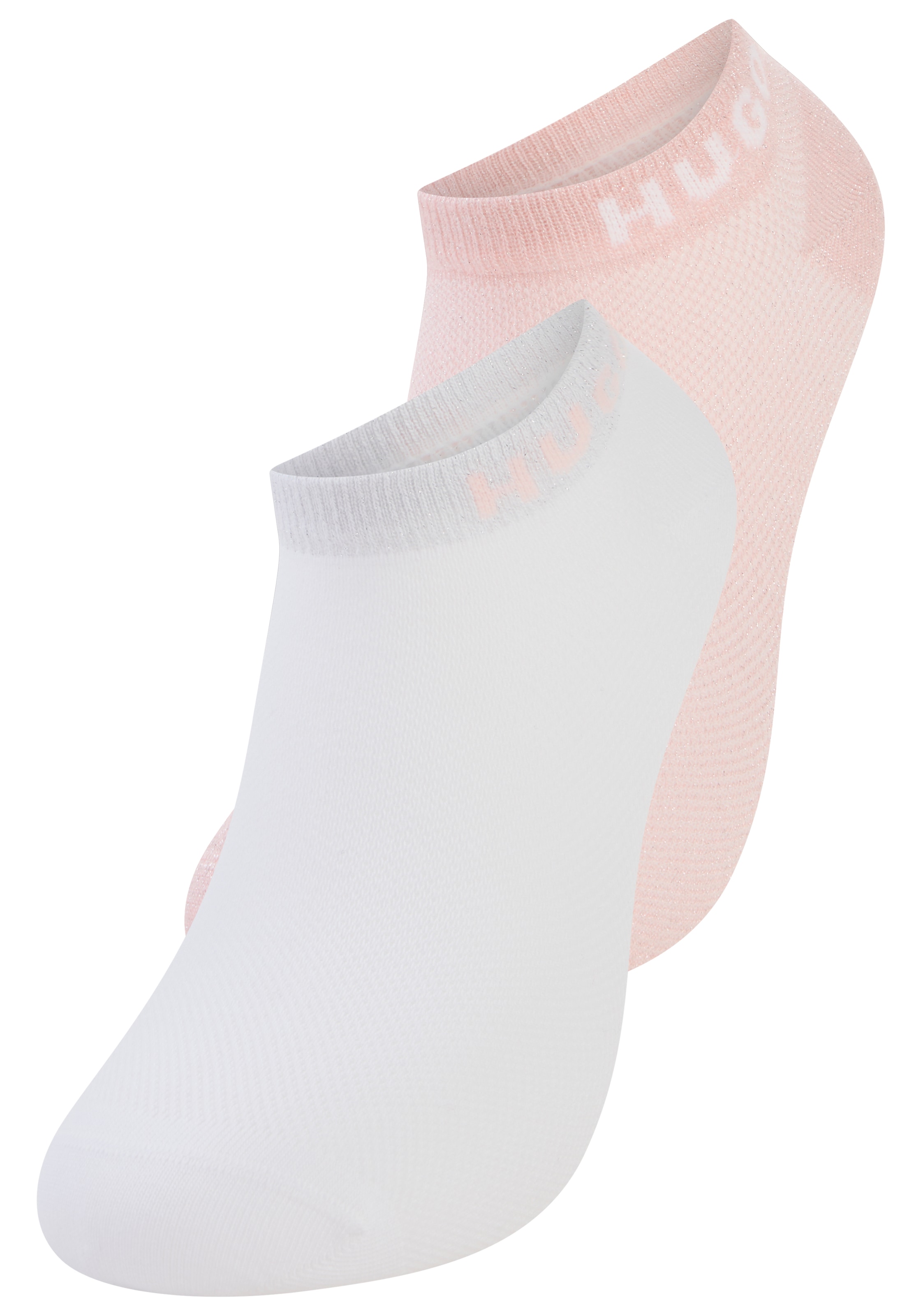 HUGO Underwear Chaussettes de baskets »2P AS SHINY PIQ CC W« 3 Couple tlg. leicht schimmernd