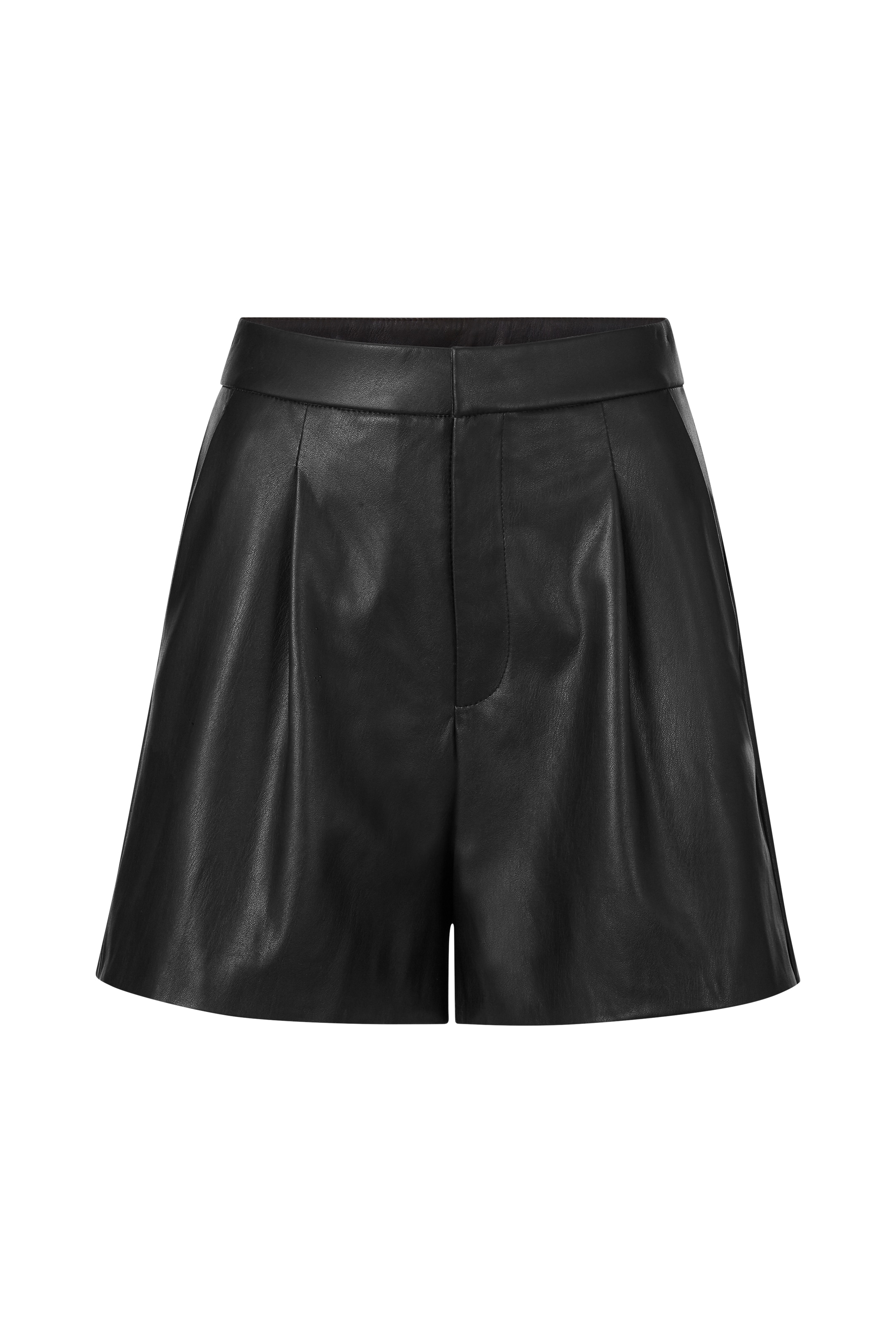 RICHROYAL Shorts  in Lederoptik, ausgestellter Schnitt