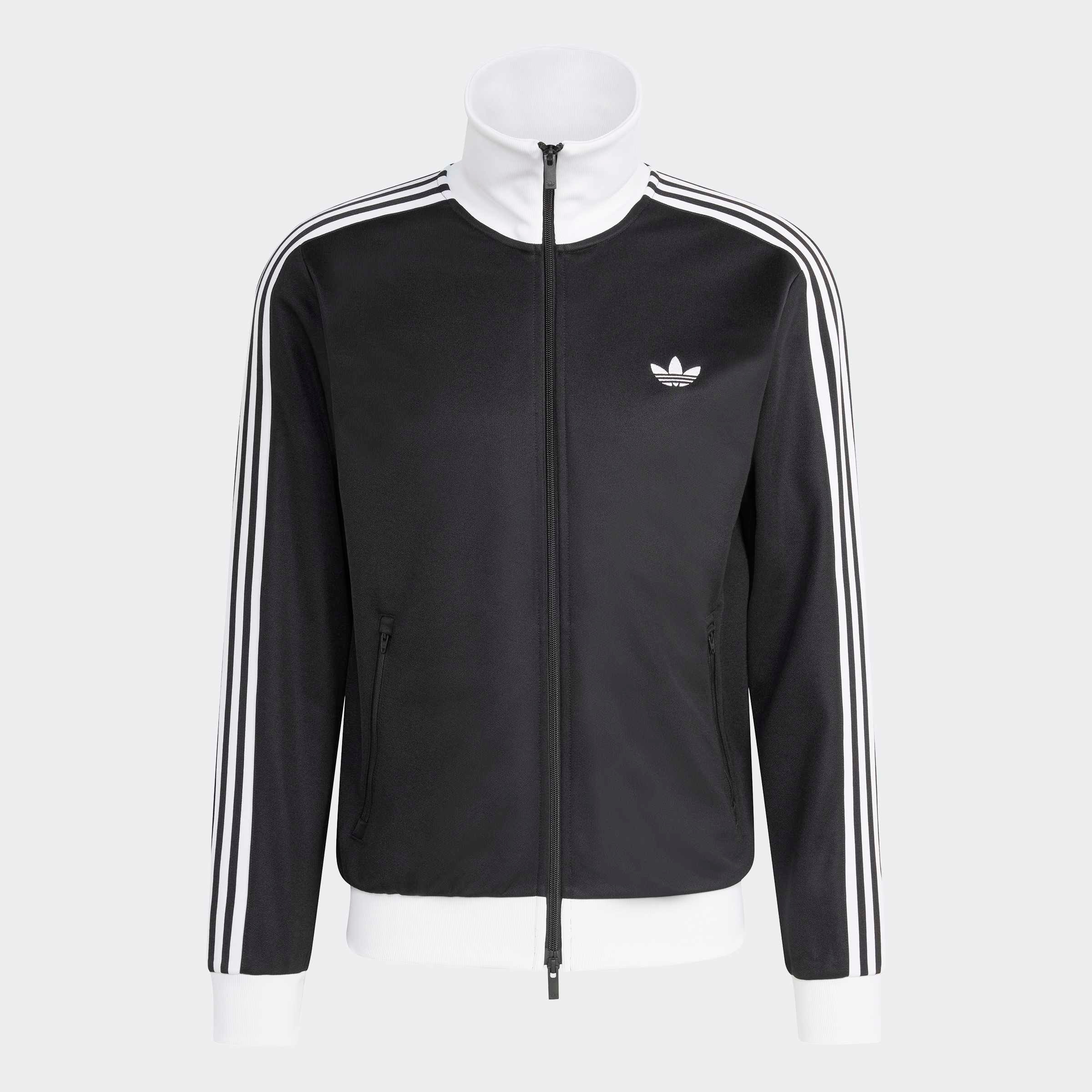 adidas Originals Trainingsjacke »BECKENBAUER ORIGINALS« mit Rundhalsausschnitt, aus Baumwolle und Polyester, in normaler Länge