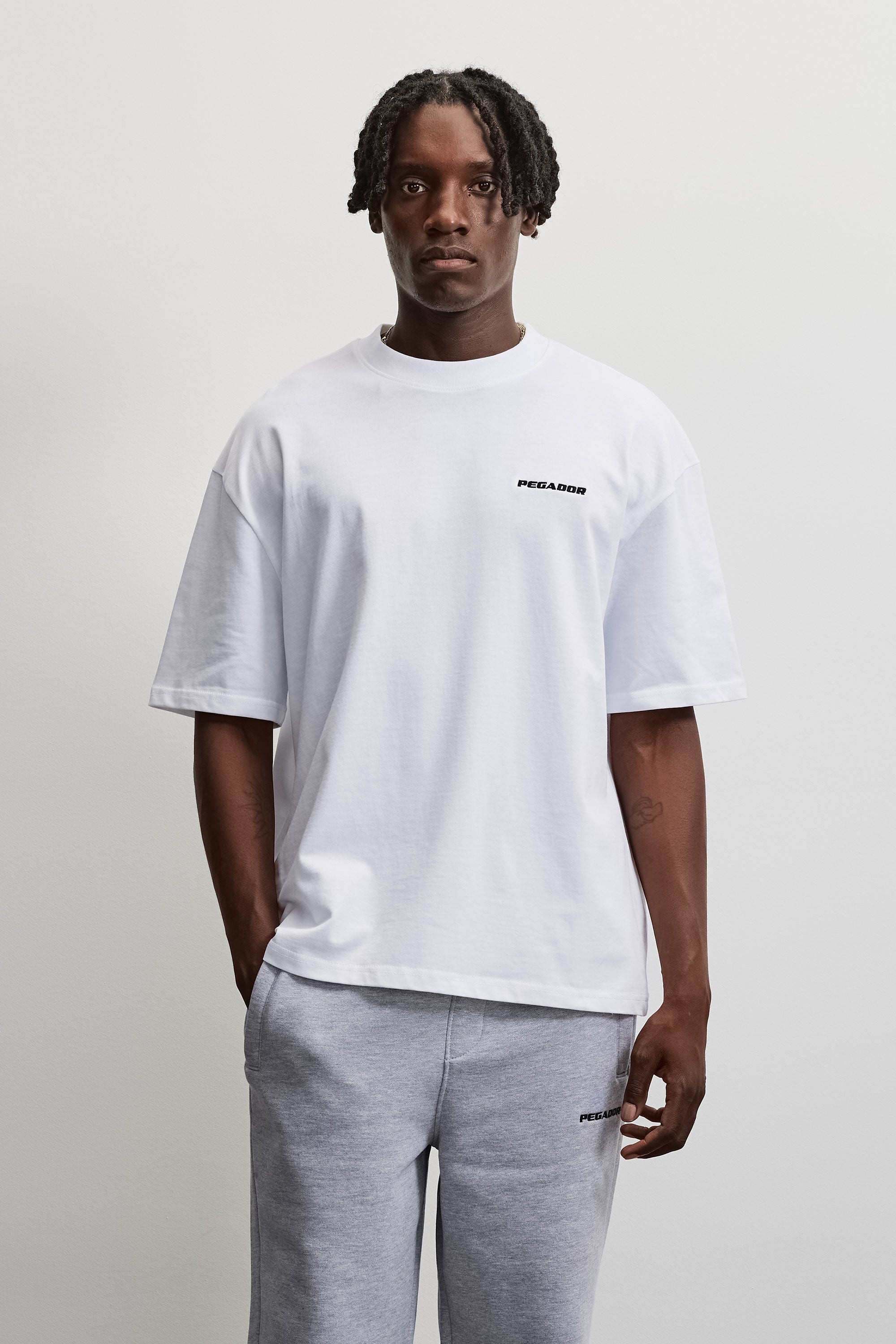 PEGADOR T-shirt »LOGO OVERSIZED TEE« Coton, oversize