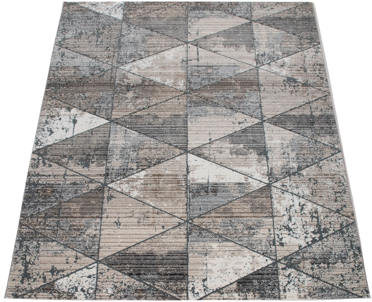 Image of Paco Home Teppich »Harnuba 757«, rechteckig, 9 mm Höhe, Kurzflor, modernes Rauten Design, verwaschene Optik, Wohnzimmer bei Ackermann Versand Schweiz