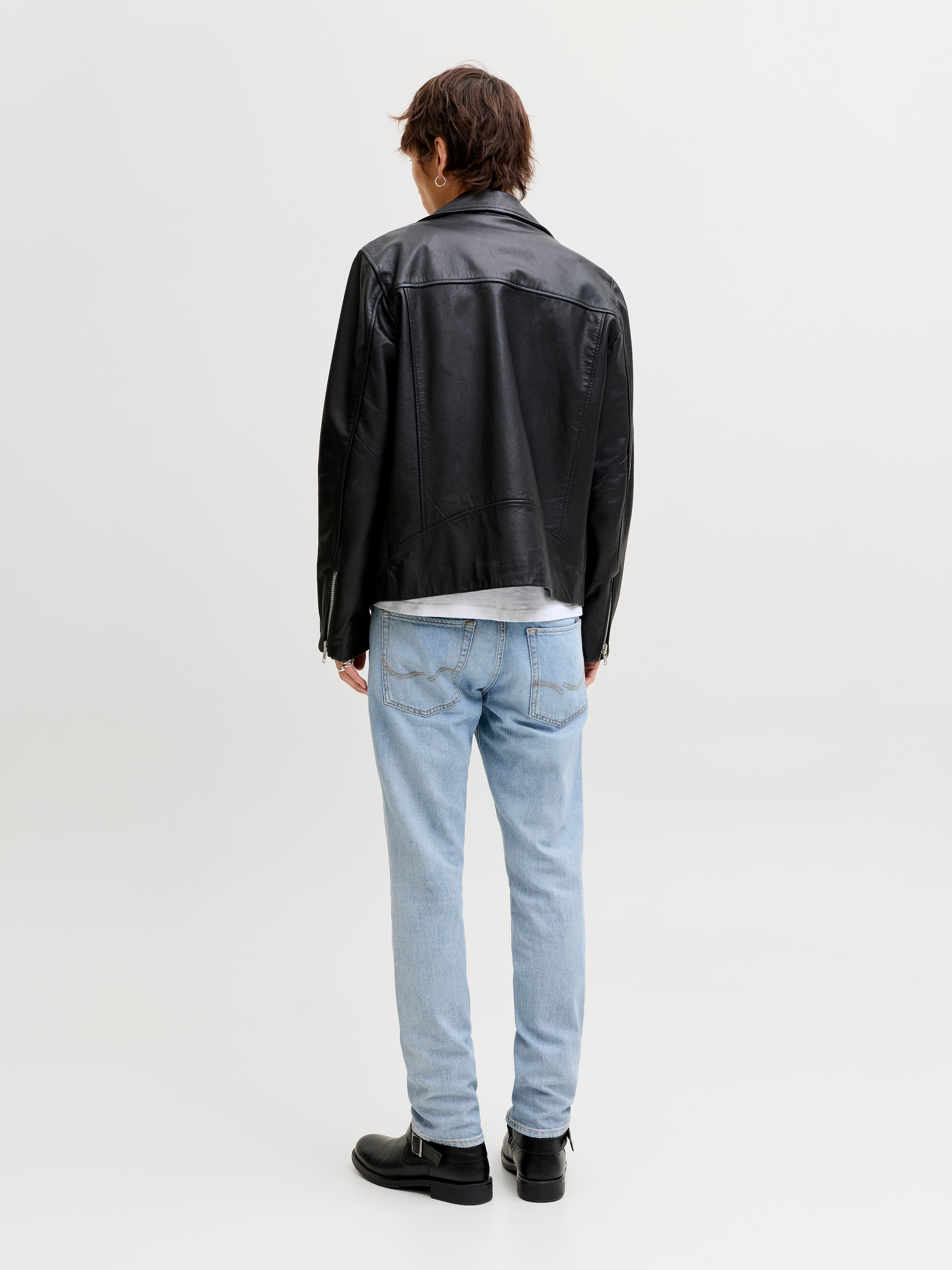 Jack & Jones »JJICLARK im Used-Look, Stretchkomfort und niedrige Leibhöhe« Baumwollmischung, regular fit