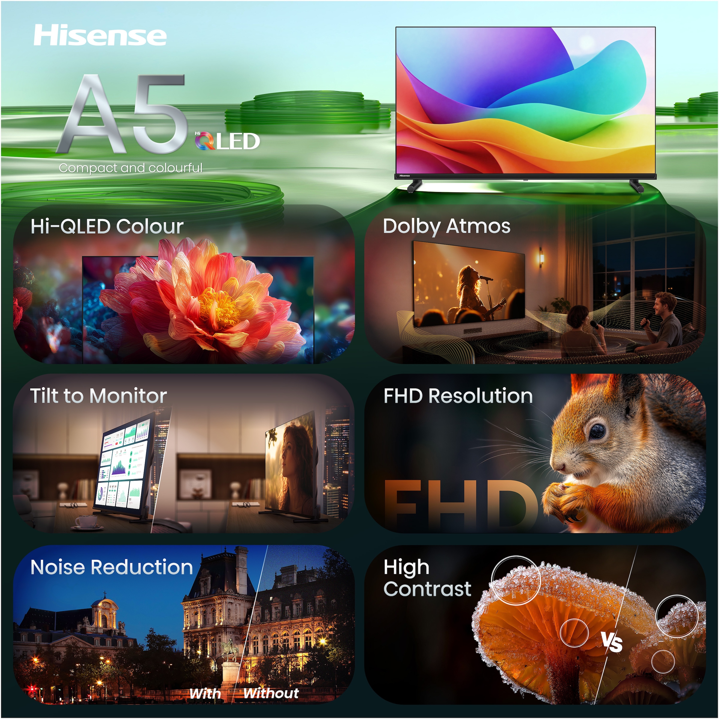 Hisense Téléviseur QLED »40A5DS« 100 cm/40 ″