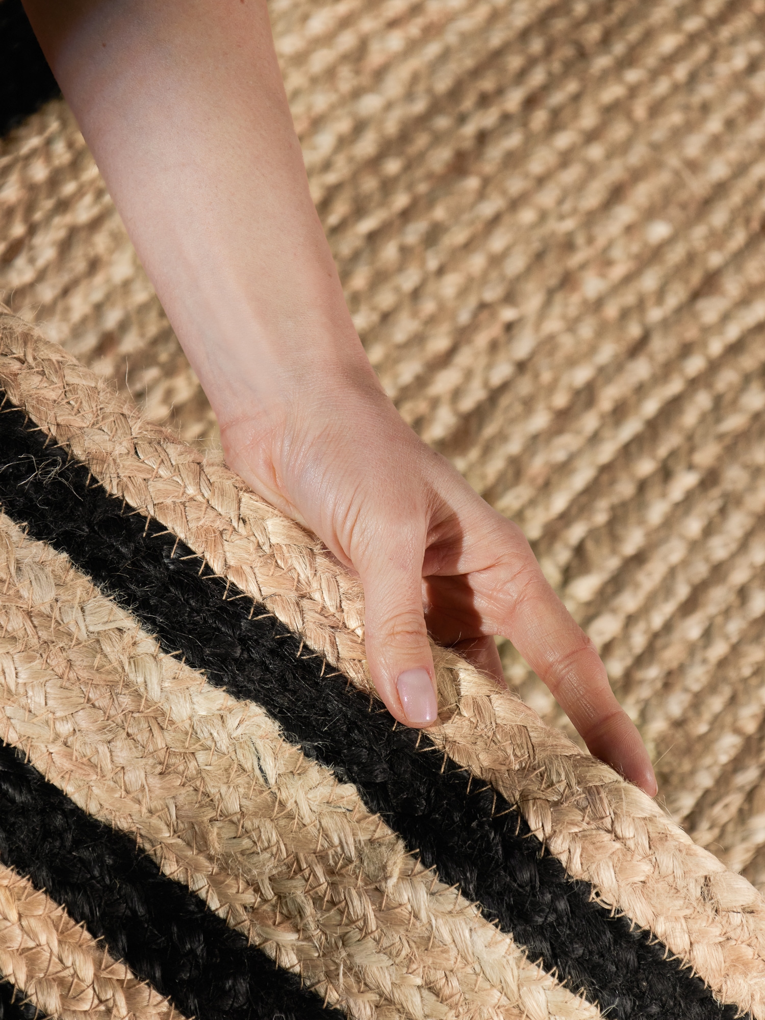 HANSE Home Tapis »Jutta Juteteppich« Rectangulaire 7 mm Höhe Handgewebt, Jute Naturteppich, Boho, Wohnzimmer, Schlafzimmer