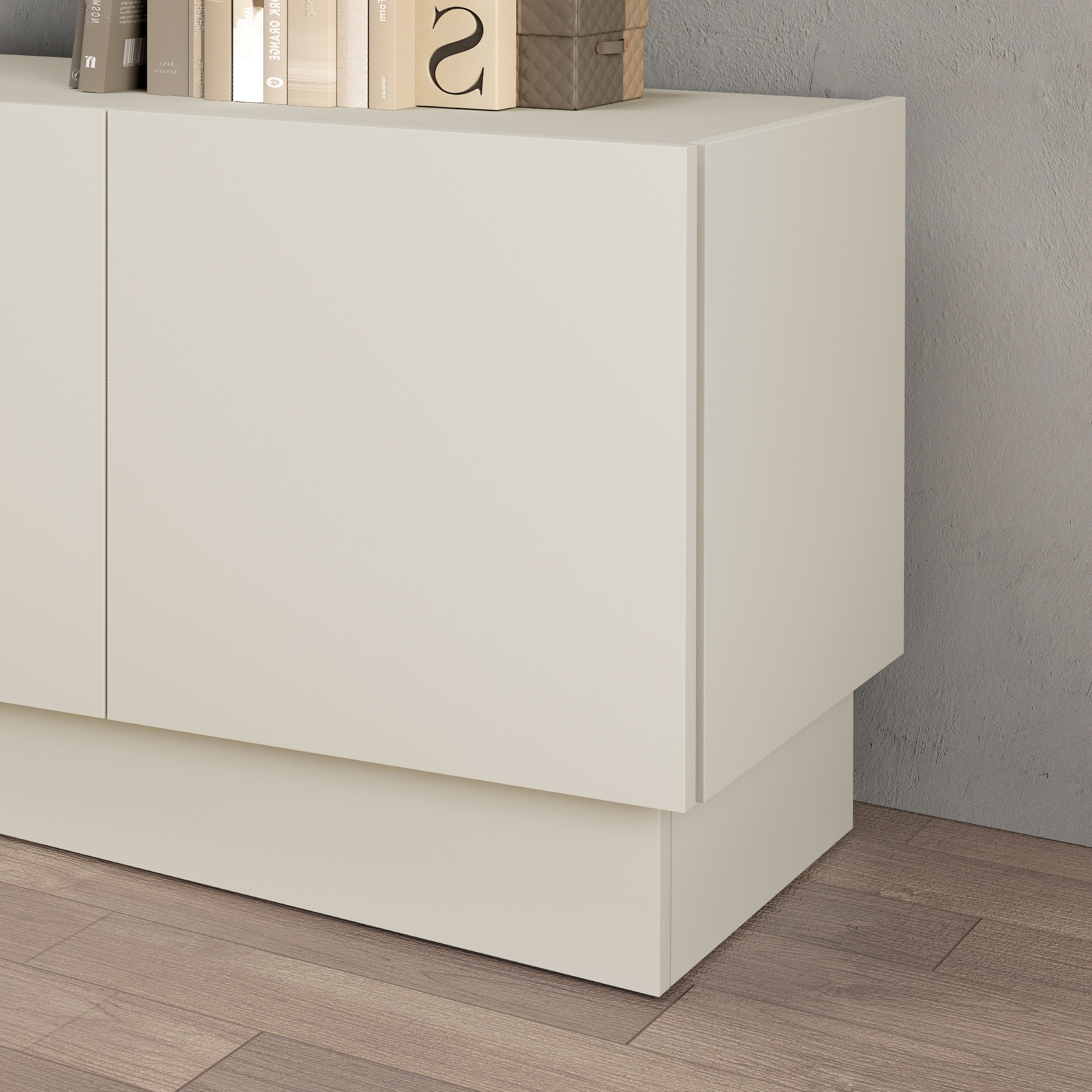 INOSIGN Lowboard »VELA, Lowboard, Breite 180 cm, Design mit schrägen Türen«, (1 St.), Made in Italy, Masse-B/T/H: 180x35x45, Lowboard, TV-Board, TV-Kommode