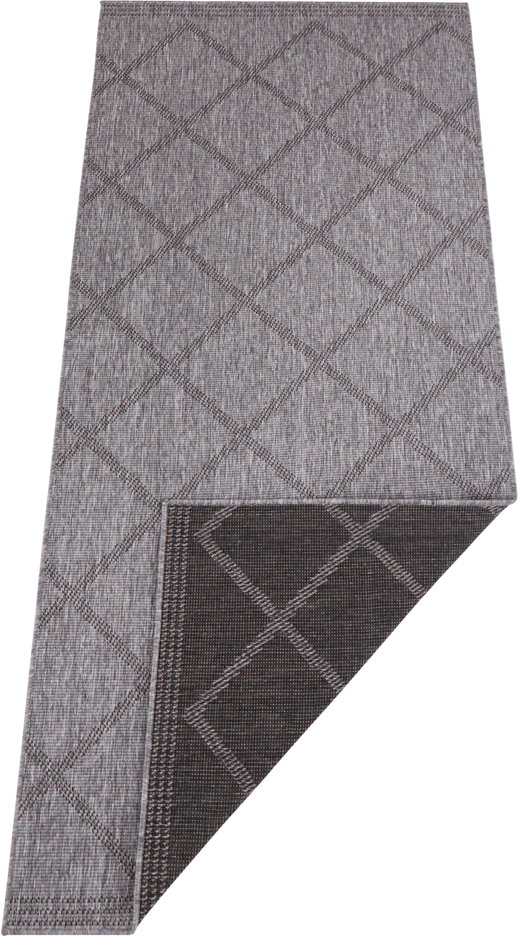 NORTHRUGS Teppich »Corsica Wendeteppich«, rechteckig, 5 mm Höhe, In-& Outdoor, Wetterfest, Balkon, Läufer, Wohnzimmer, Wasserfest