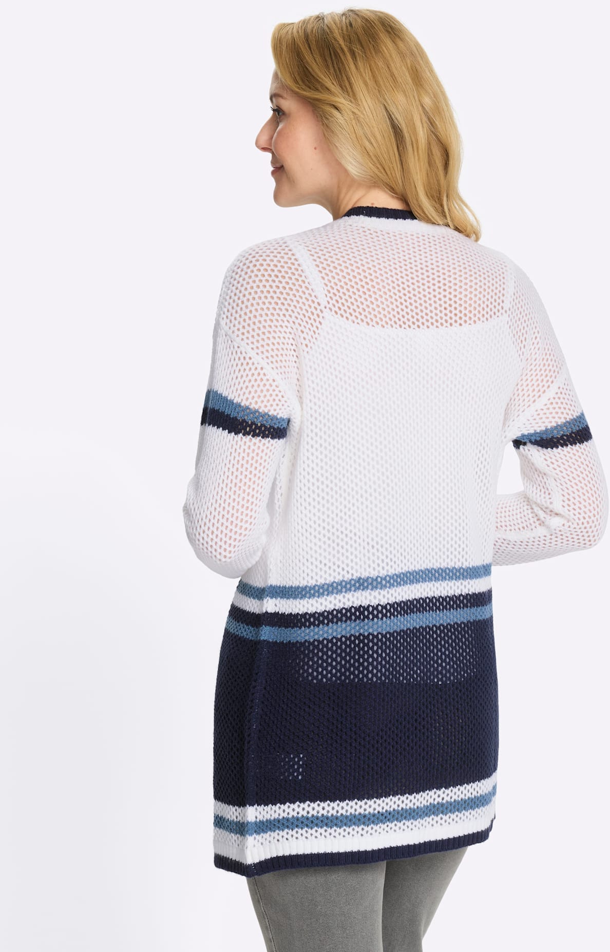 Classic Basics Ajourstrickjacke