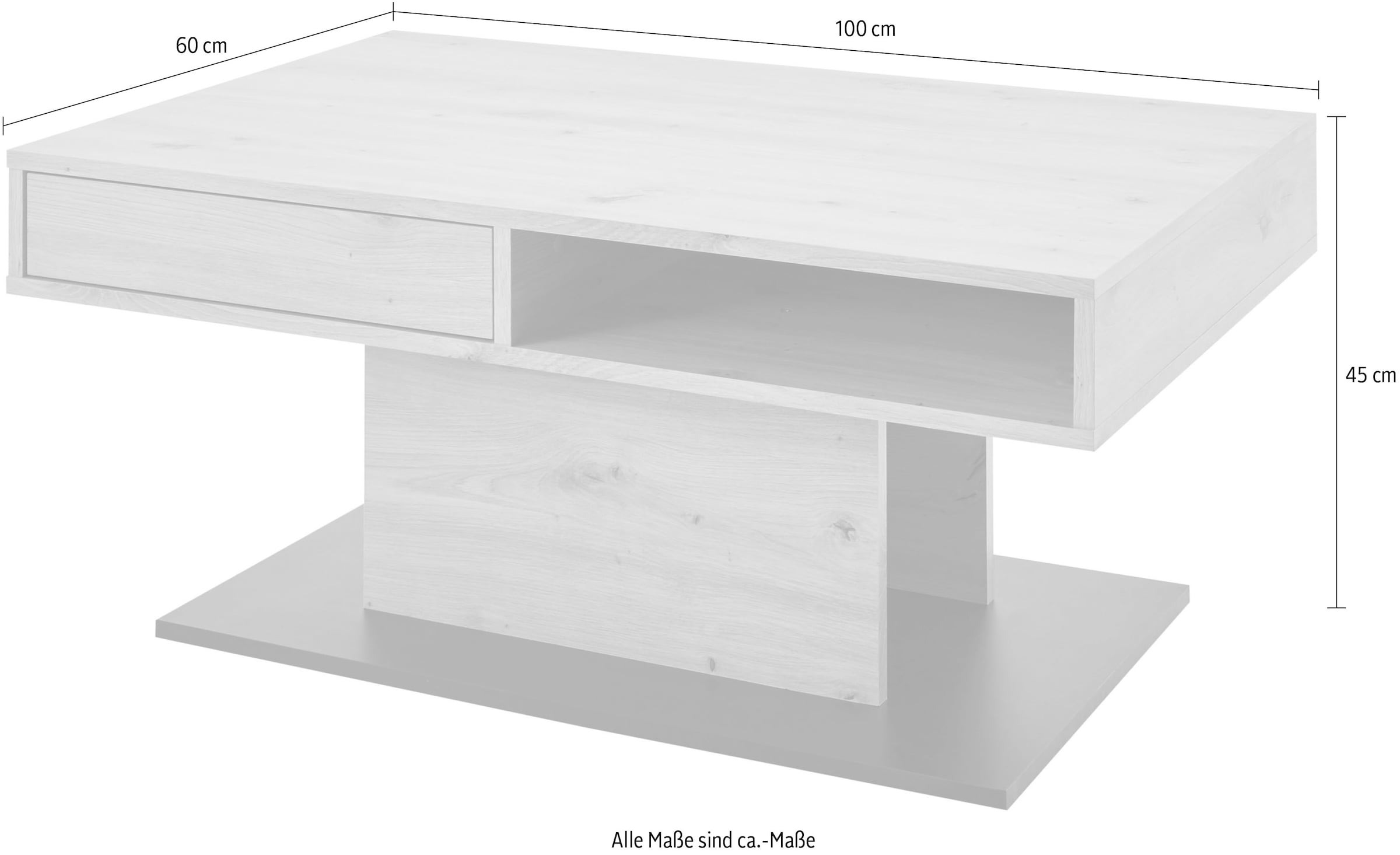 Stolkom Couchtisch »Activio«, rollbar, Tisch mit Schubkasten