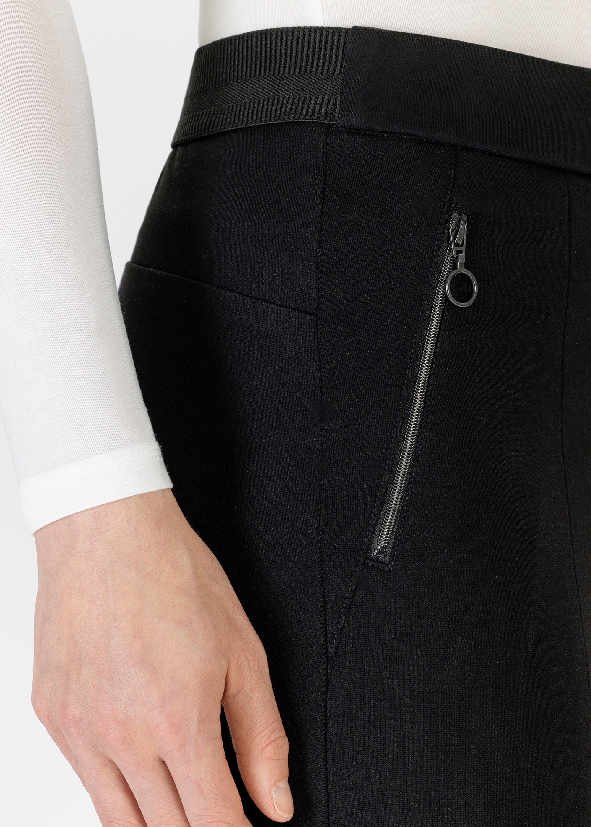 Stehmann Schlupfhose, mit Reissverschlusstaschen