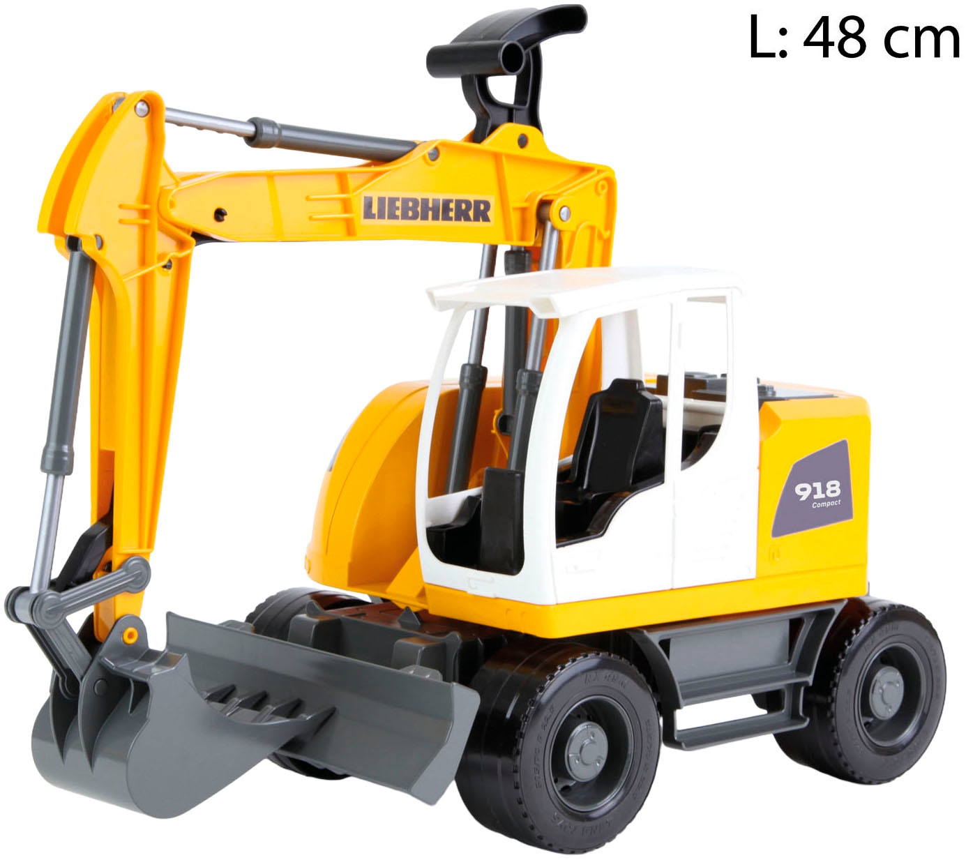 Lena® Jouet pelleteuse »Worxx, Liebherr Compact A918 Litronic« fabriqué en Europe