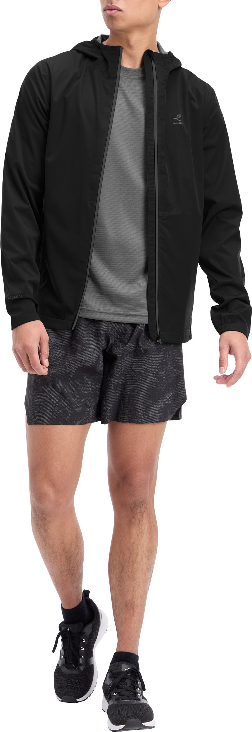 Energetics Veste de course à pied »He.-Regenjacke Sean V M« design à manches longues, avec fermeture éclair, respirant, longueur normale