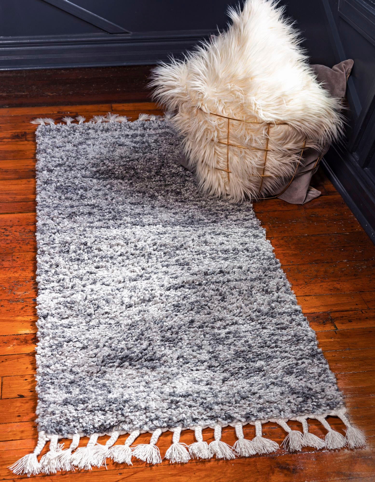 Image of Myflair Möbel & Accessoires Hochflor-Läufer "Top Shag, LAGERRÄUMUNG" rechteckig 32 mm Höhe Teppich-Läufer, gewebt, melierte Optik, weich & kuschelig, mit Fransen
