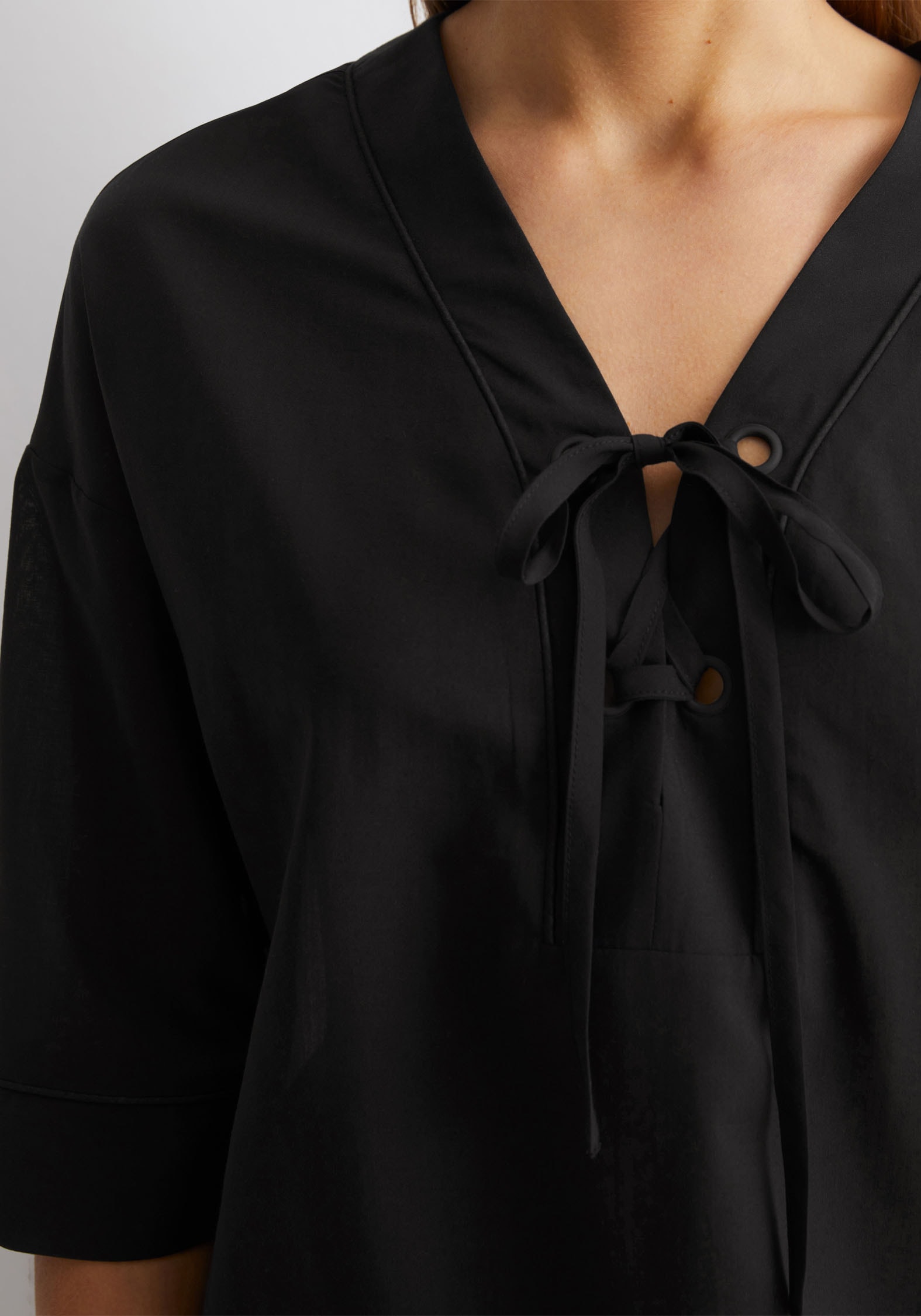 Marc O'Polo Strandkleid, leichtes Tunika-Kleid, seitliche Schlitze
