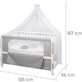 roba® Babybett »Room Bed - Dekor Happy Cloud«, als Beistell-, Kinder- und Juniorbett verwendbar