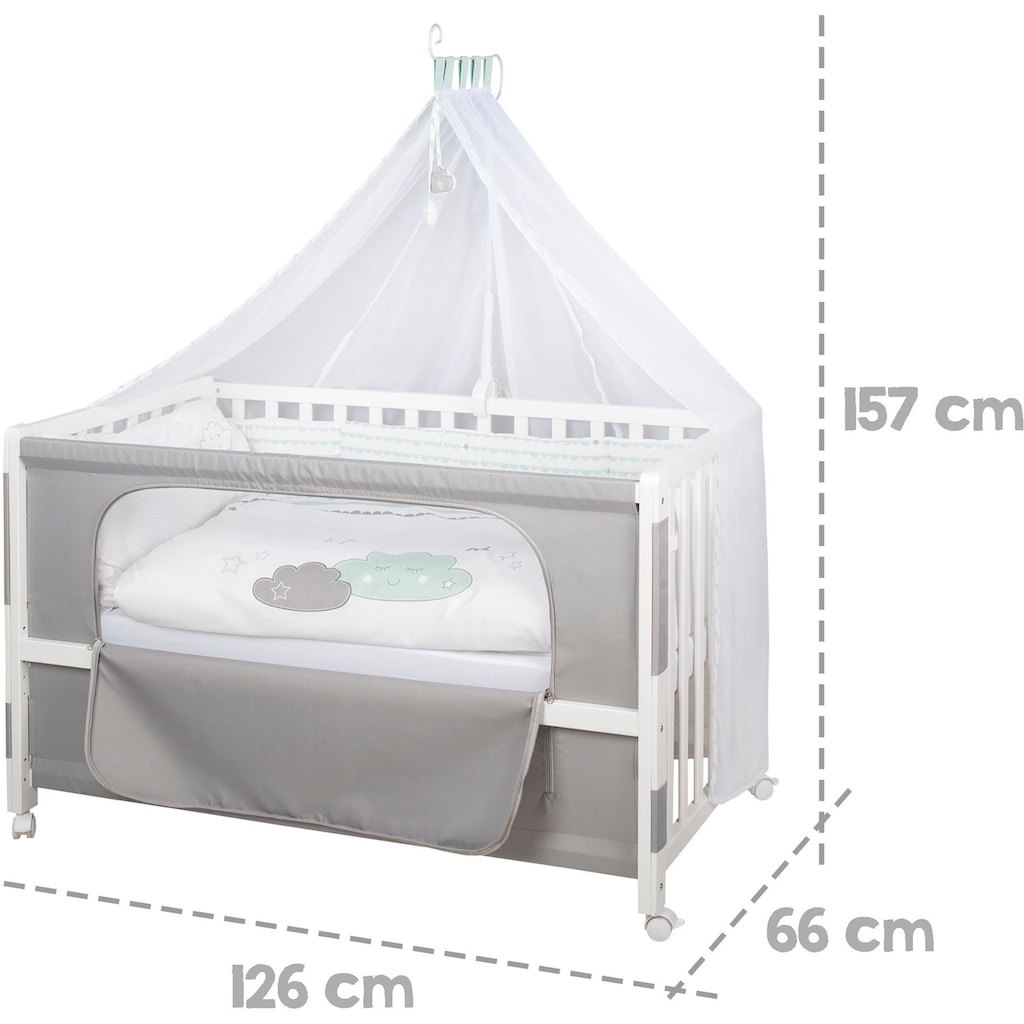 roba® Babybett »Room Bed - Dekor Happy Cloud«