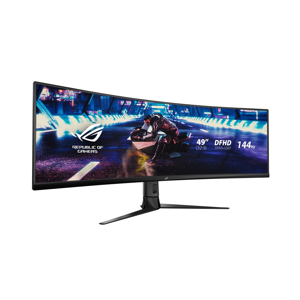 Asus Curved-Gaming-Monitor »ASUS XG49VQ 49 Curved 3840x1080, VA, 0,88125«, 123,97 cm/49 Zoll, 3840 x 1080 px, 4 ms Reaktionszeit, 144 Hz