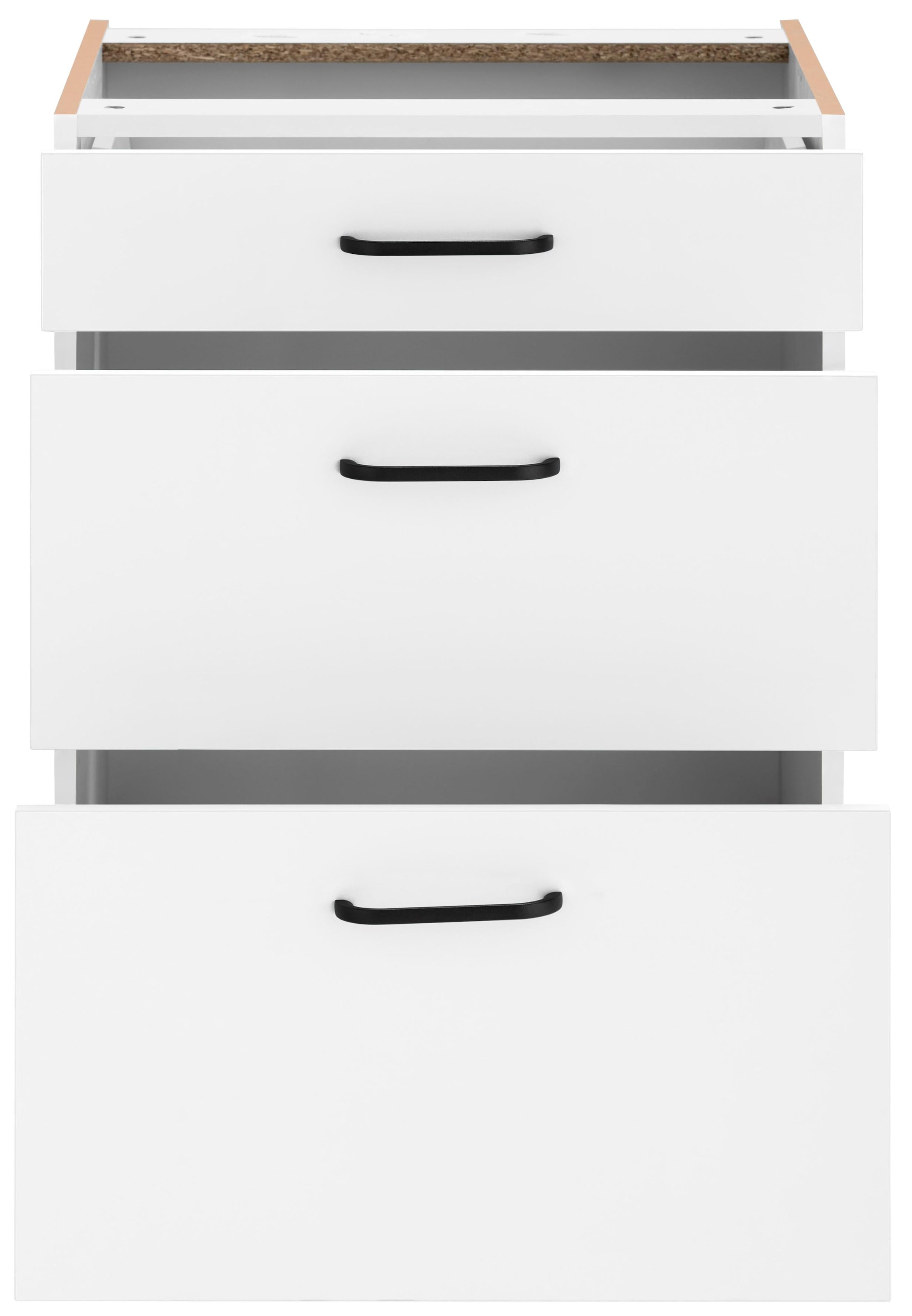 OPTIFIT Armoire basse »Elga« mit Soft-Close-Funktion, höhenverstellbare Füsse, Breite 60 cm