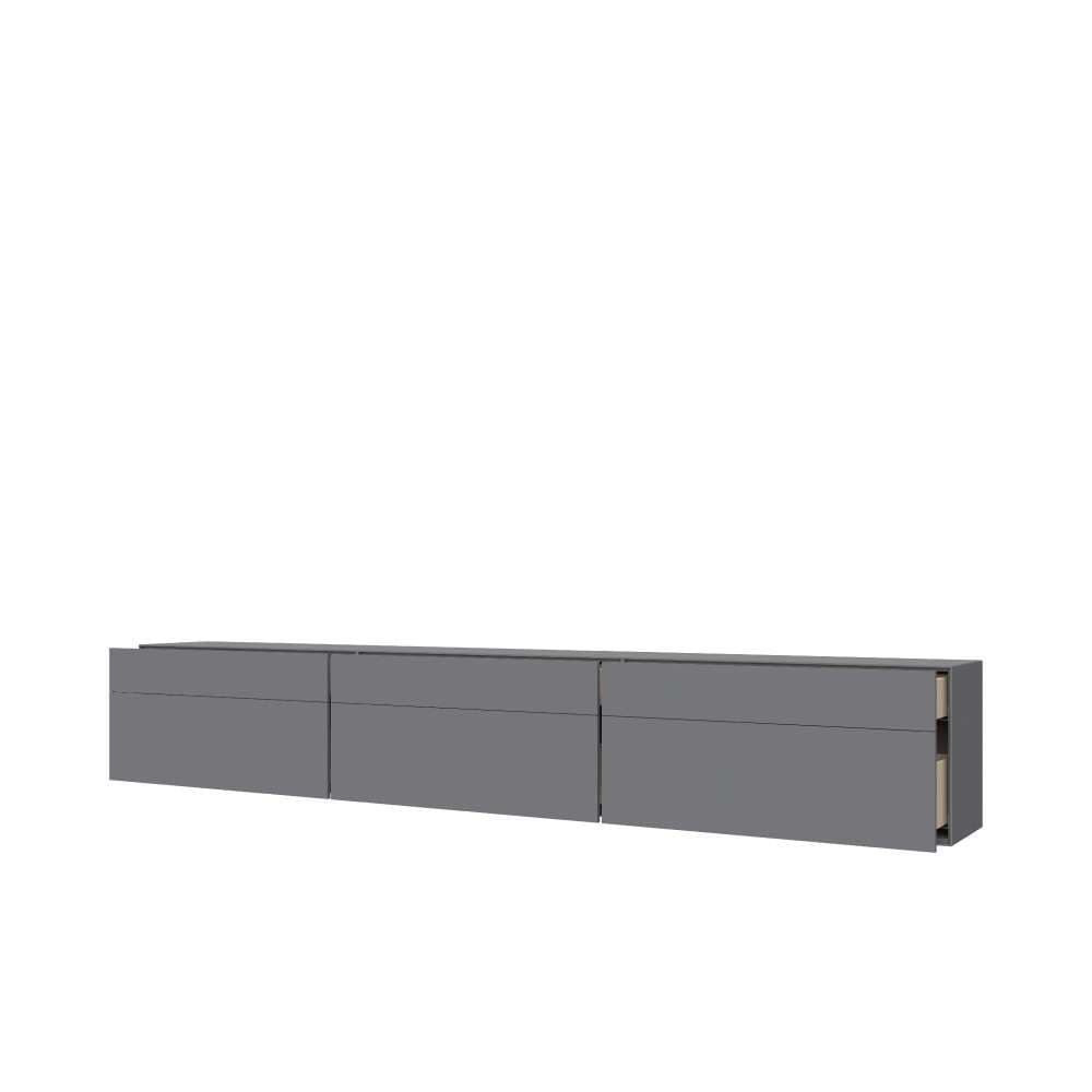 LeGer Home by Lena Gercke Table basse »Essentials, TV-Board, TV-Kommode, TV-Schrank,  TV-Möbel« 3 cuis tlg. Breite: 333 cm, UV lackiert, Push-to-open-Funktion