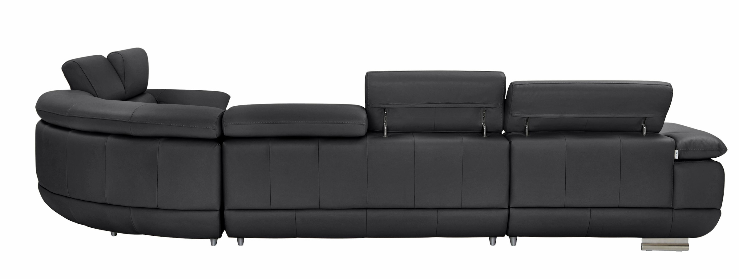 CALIA ITALIA Wohnlandschaft »Magic, italienisches Sofa zum Träumen, erstklassiger Sitzkomfort«, verstellbaren Kopfstützen zum Relaxen, in 2 Lederqualitäten, U-Form