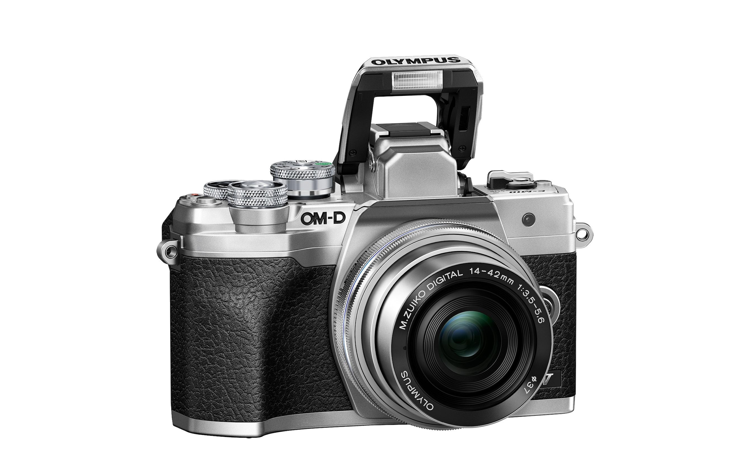 Olympus Kompaktkamera »E-M10 Mark IV Kit 14-42 Silber«, 20,3 MP, WLAN (WiFi)