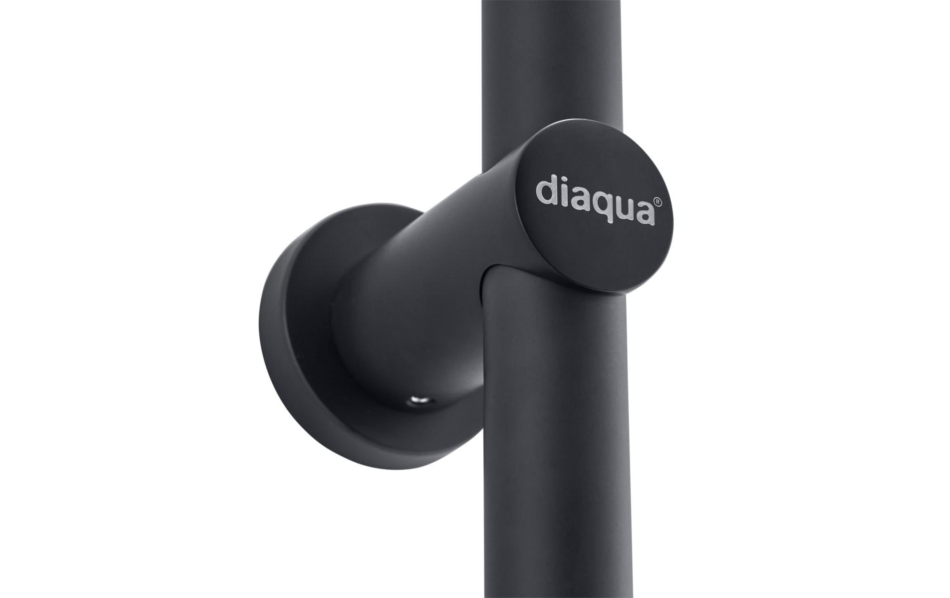 diaqua® Brausegarnitur »Wakuda Push, Schwarz matt«