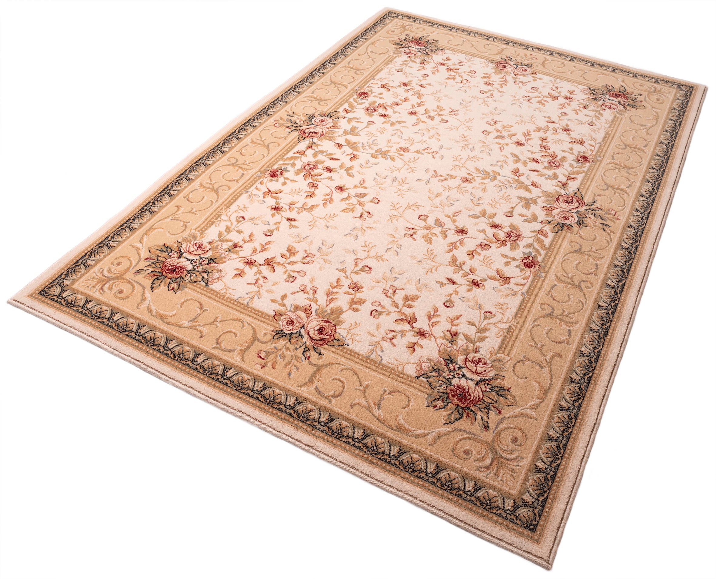 THEKO Wollteppich »Floresti 2637« rechteckig 10 mm Höhe reine Wolle, ideal im Wohnzimmer & Schlafzimmer