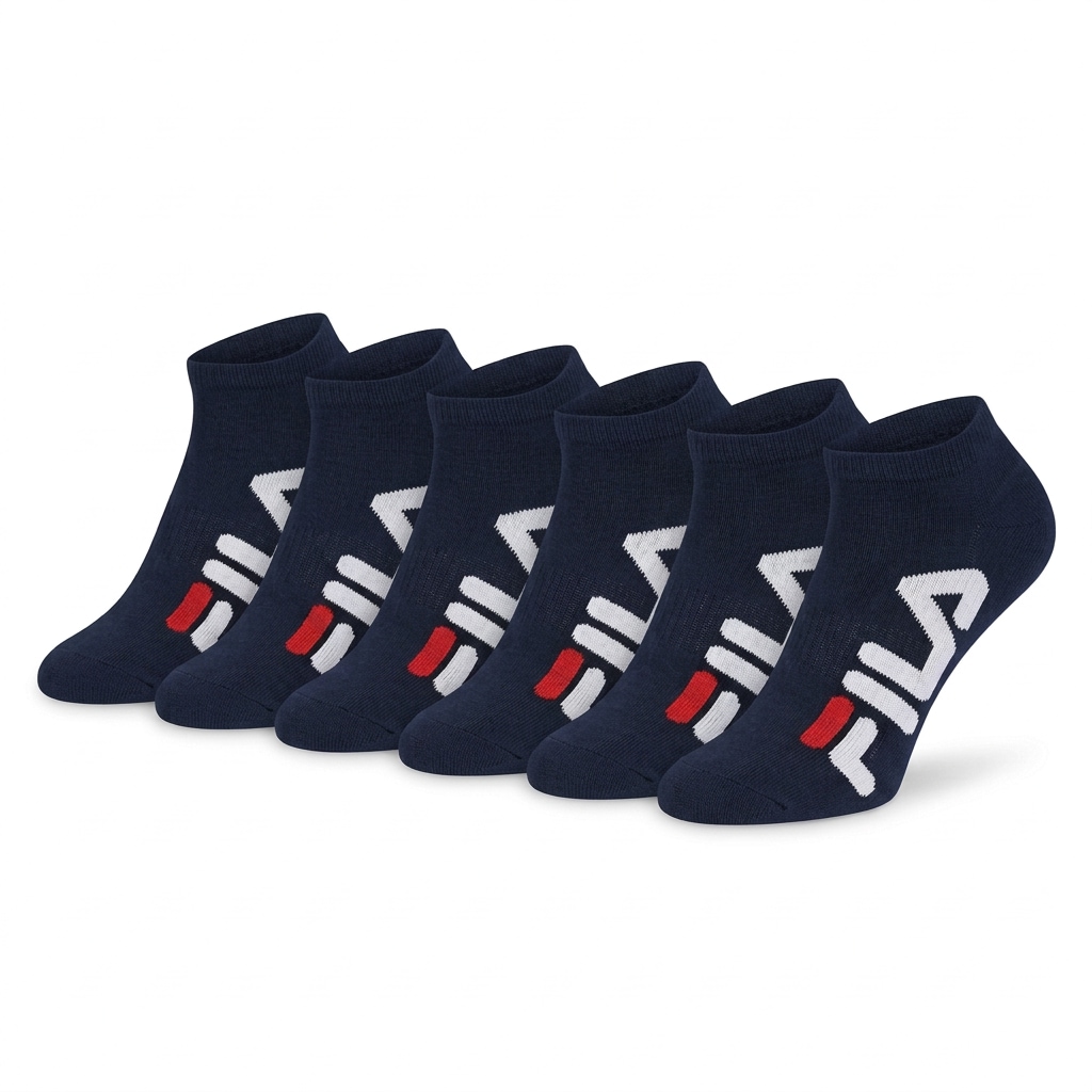Image of Fila Socken "UNISEX INVISIBLE SOCKS" 6 Paar, grosser Markenschriftzug seitlich