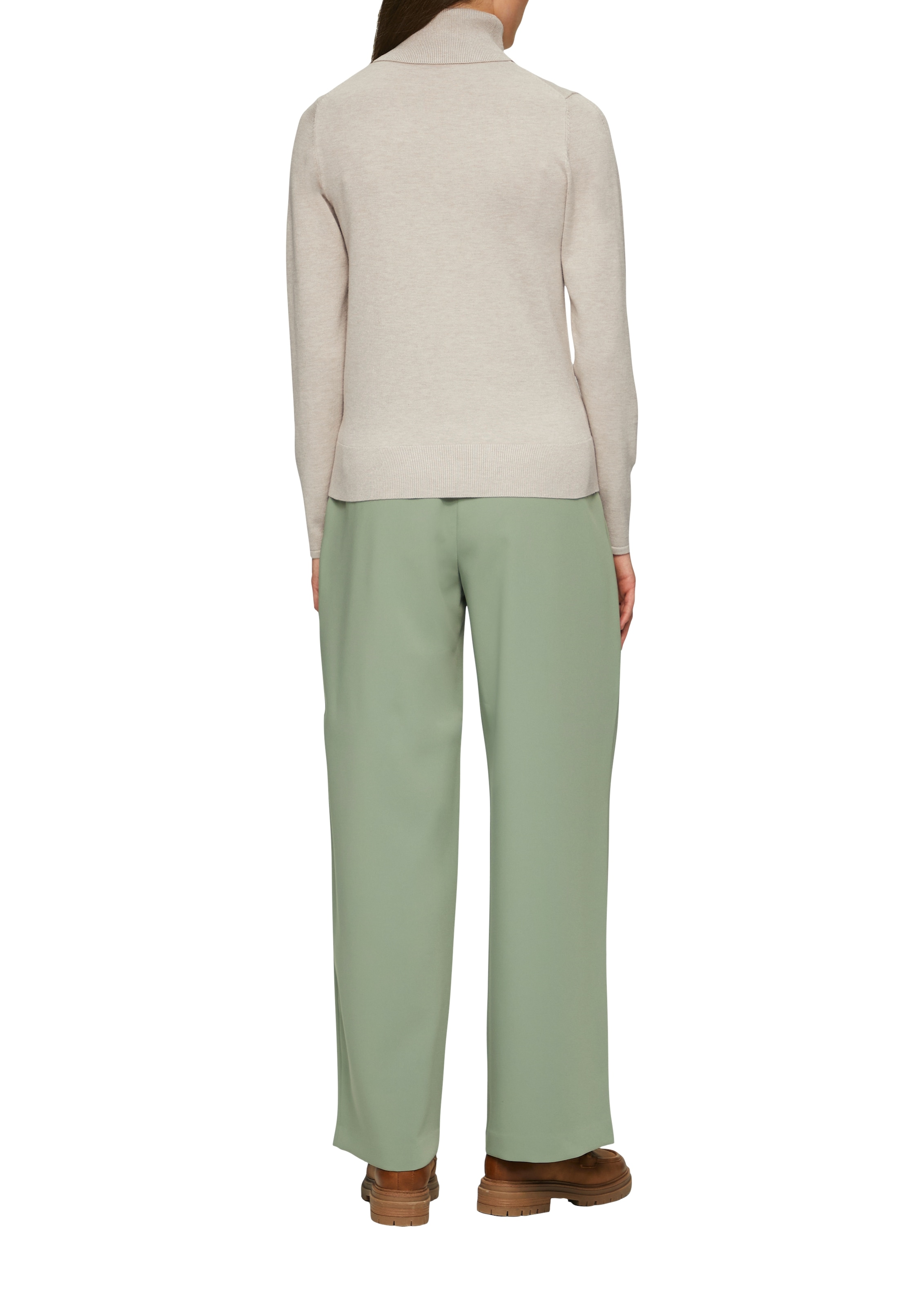 s.Oliver BLACK LABEL Pull à col roulé mit Rippbündchen