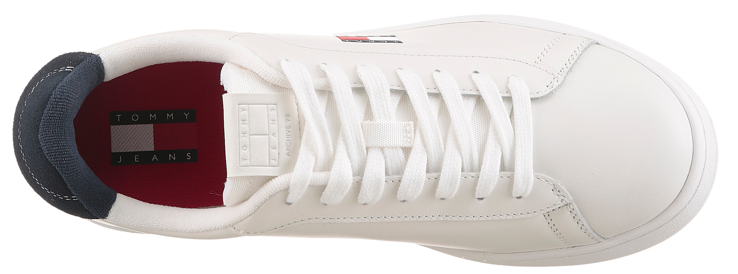 Tommy Jeans Baskets à plateforme »ARCHIVE' 98«  Freizeitschuh, Halbschuh, Schnürer mit Kontrastbesatz an der Ferse