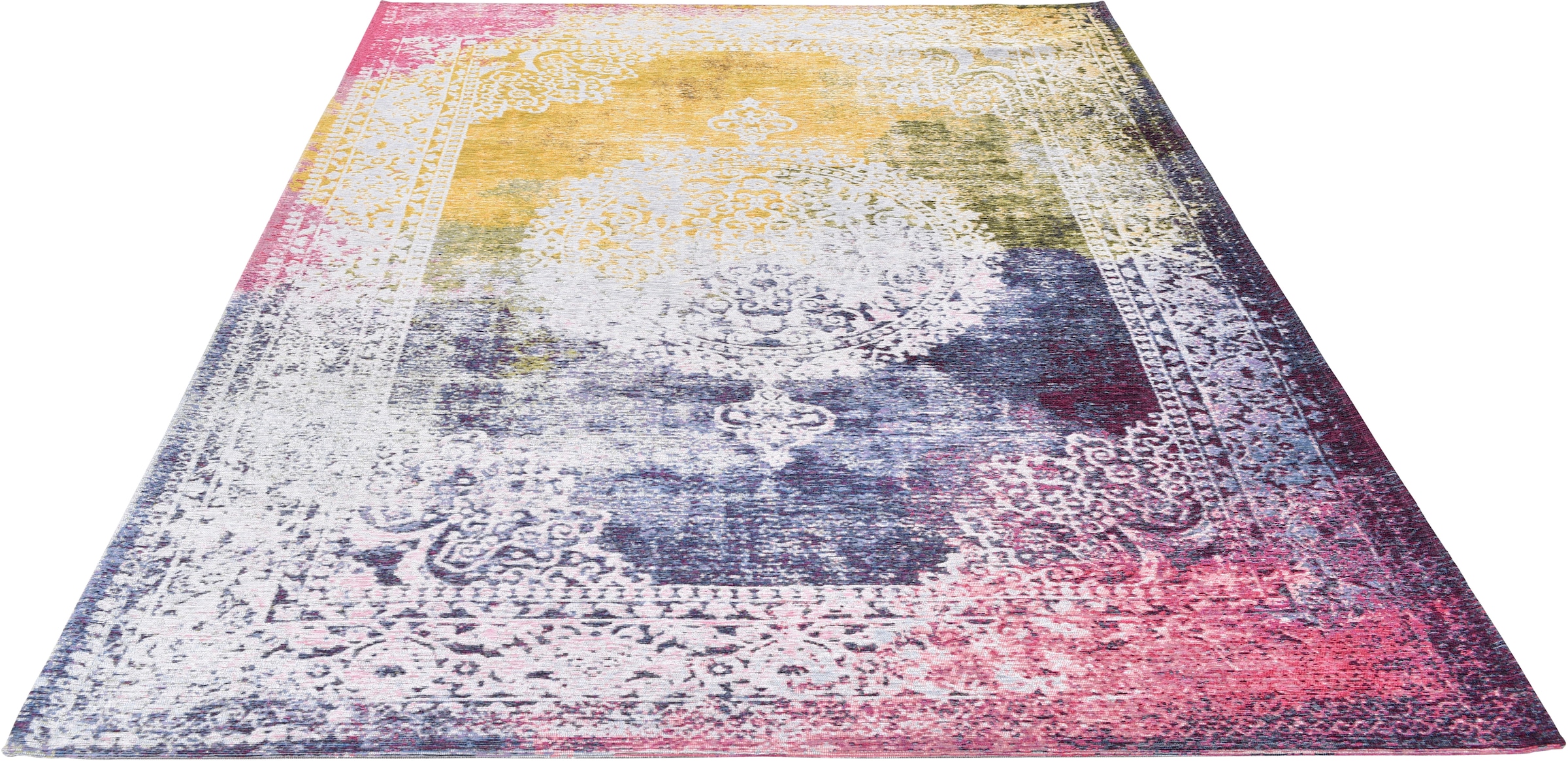 Image of Gino Falcone Teppich "Cosima-119" rechteckig 3 mm Höhe gewebter Jaquard-Teppich, mit Chenillegarn, moderne Orient-Optik