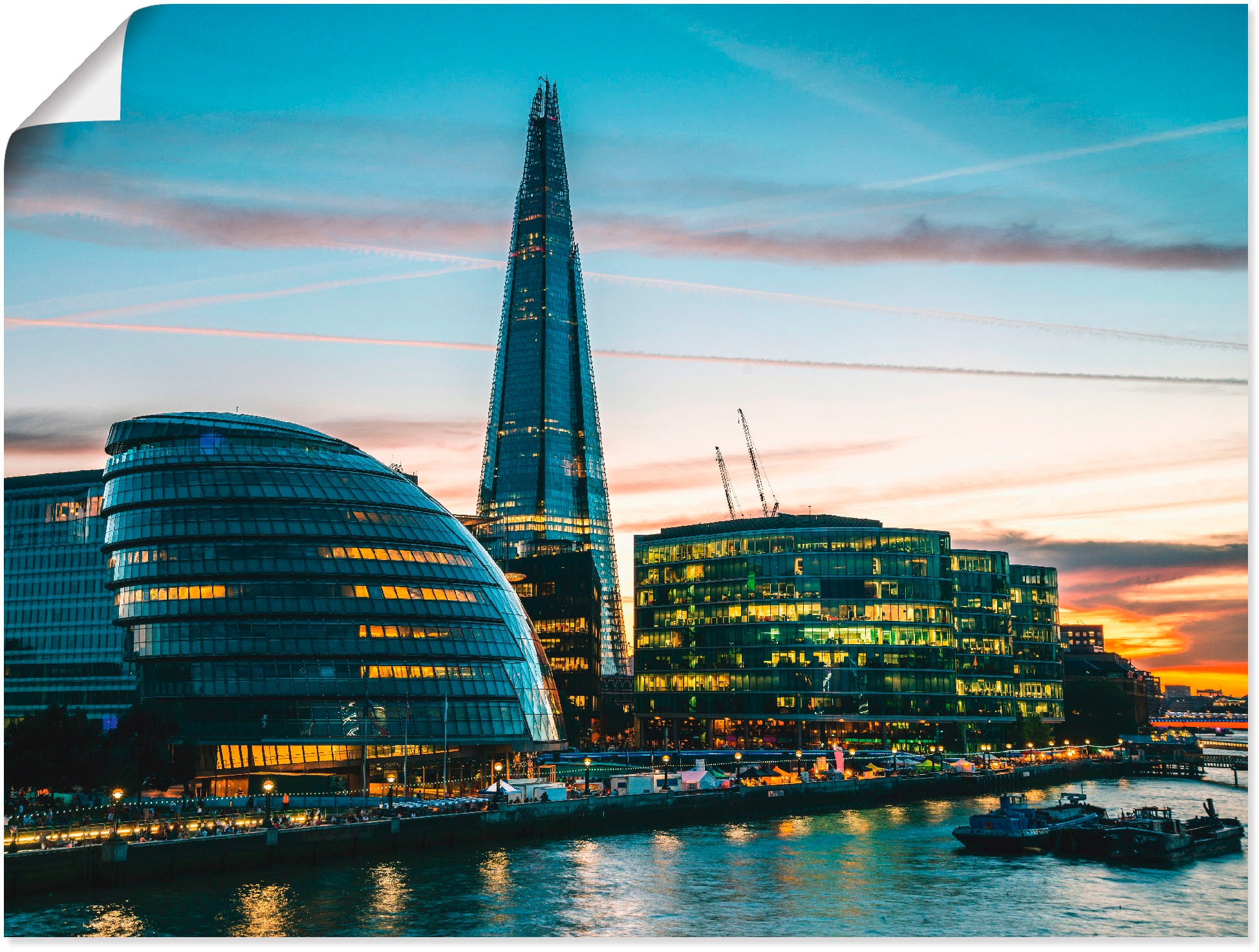 Image of Artland Wandbild »London Southwark«, Grossbritannien, (1 St.), in vielen Grössen & Produktarten - Alubild / Outdoorbild für den Aussenbereich, Leinwandbild, Poster, Wandaufkleber / Wandtattoo auch für Badezimmer geeignet bei Ackermann Versand Schweiz