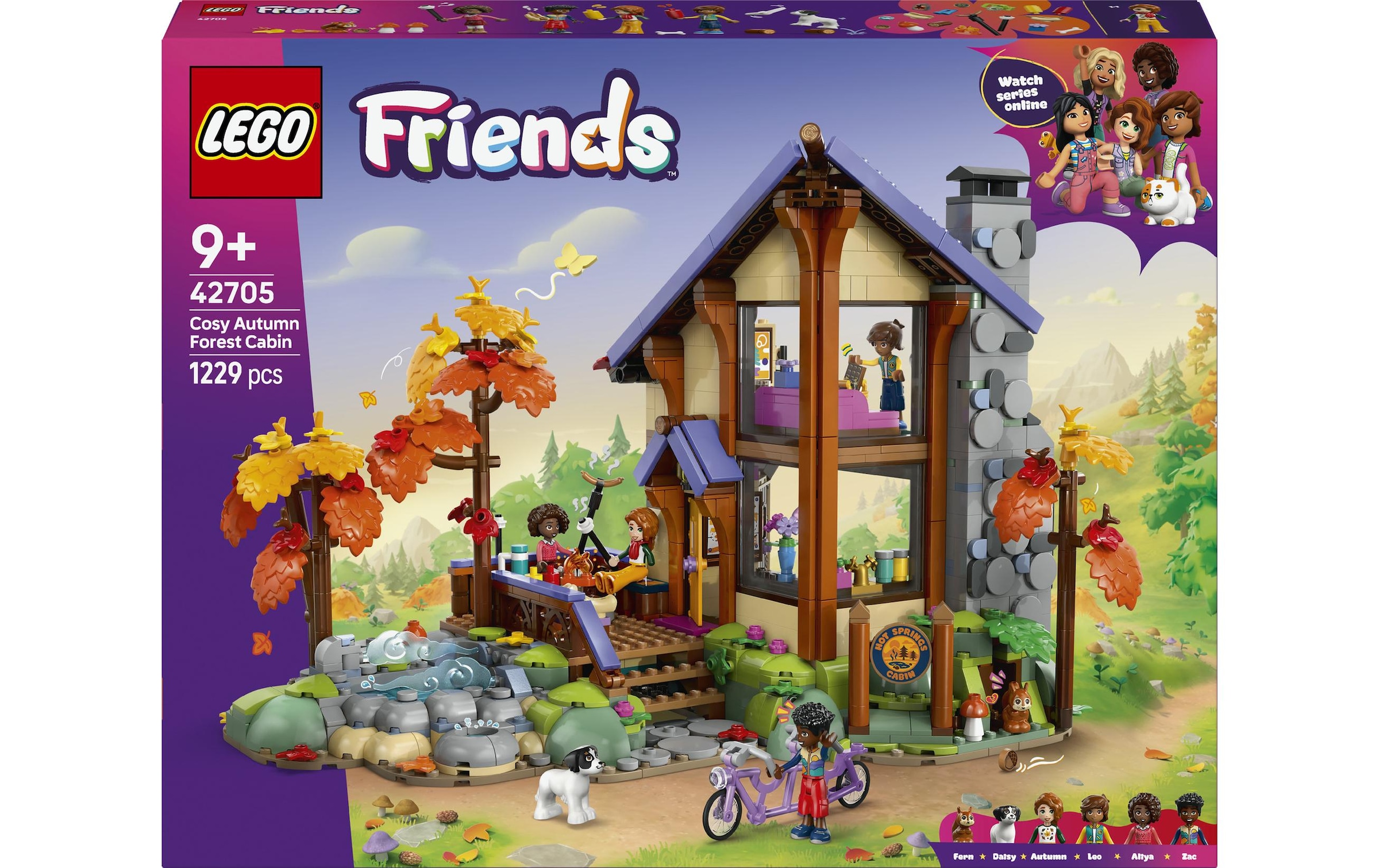 LEGO® Konstruktionsspielsteine »Gemütliche Hütte im Herbstwald (42705), LEGO Friends« Made in Europe