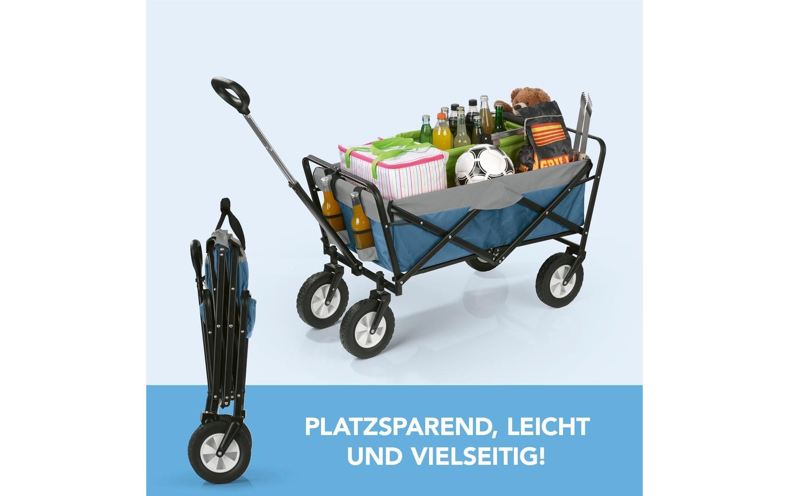 EASYmaxx Chariot à bras »100 x 50 x 61 cm« EASYmaxx 12252 Gartenwagen