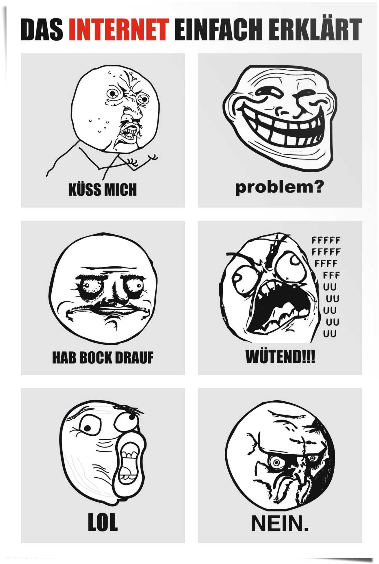 Image of Reinders! Poster »Memes«, (1 St.) bei Ackermann Versand Schweiz