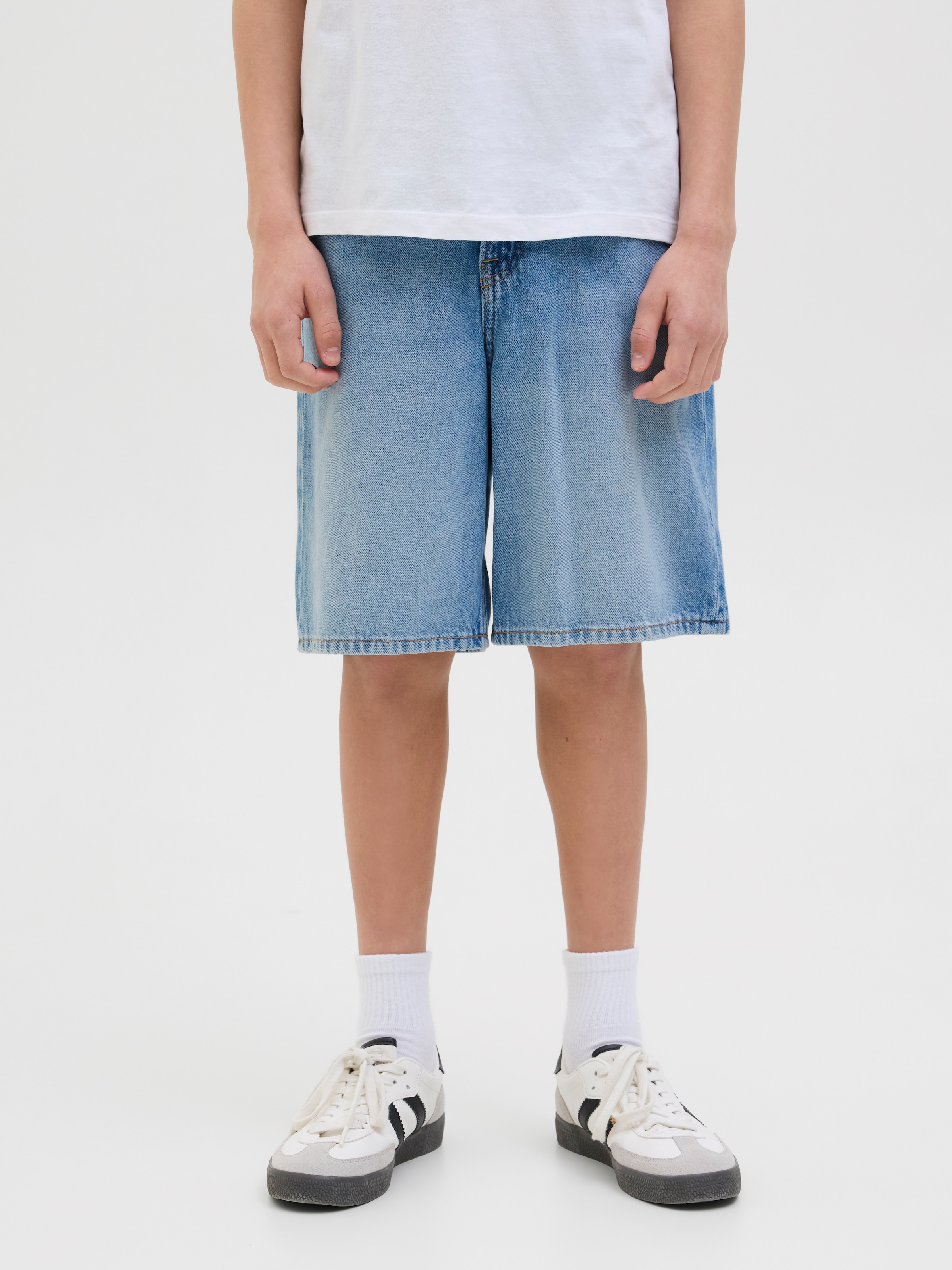 Image of Jack & Jones Junior Shorts "JJITONY locker und pflegeleicht für Alltag" unifarben, modisch, relaxed fit, Web