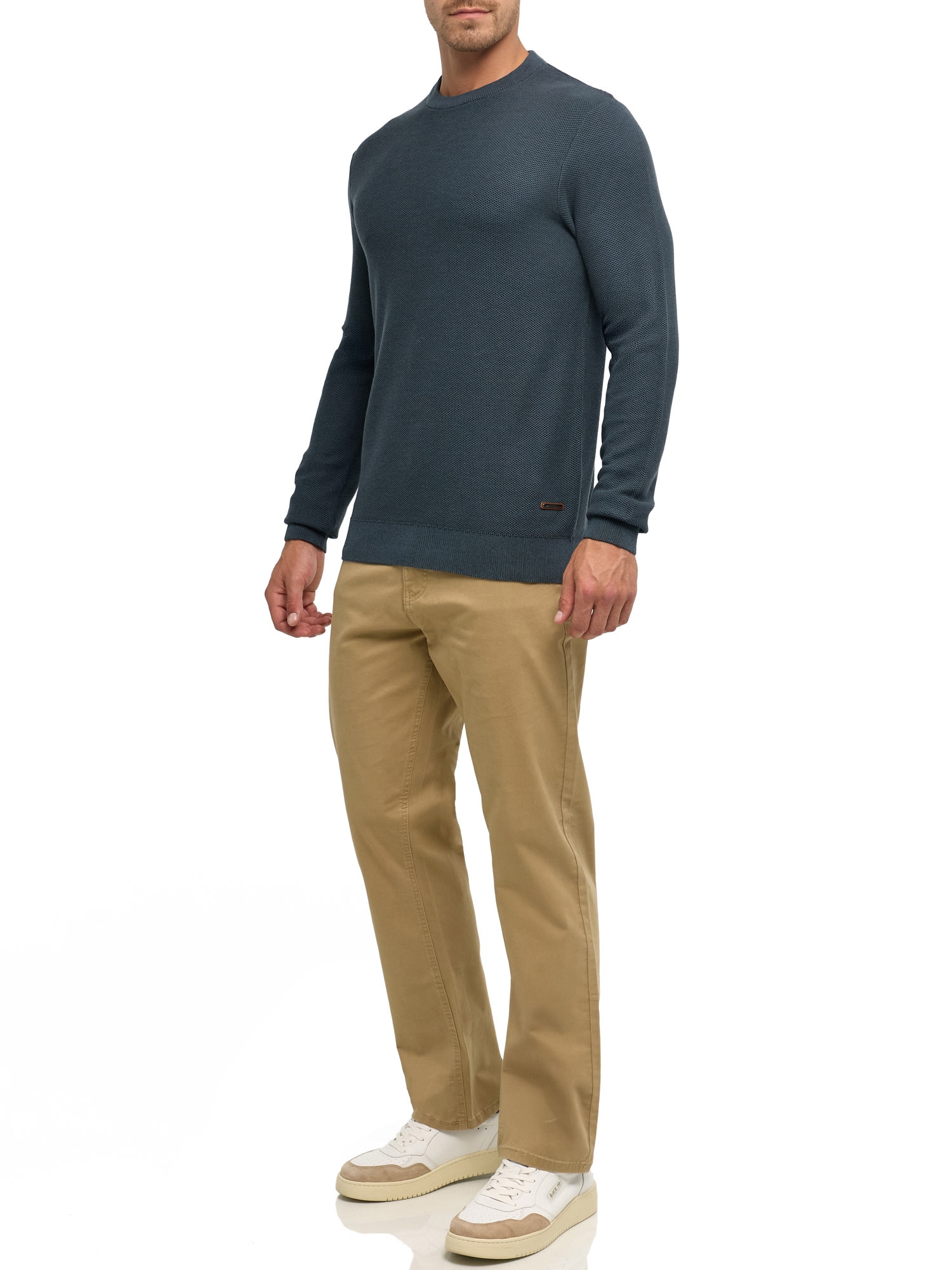 Indicode Pull à col rond »INJexmon o-neck« Baumwolle, regular fit