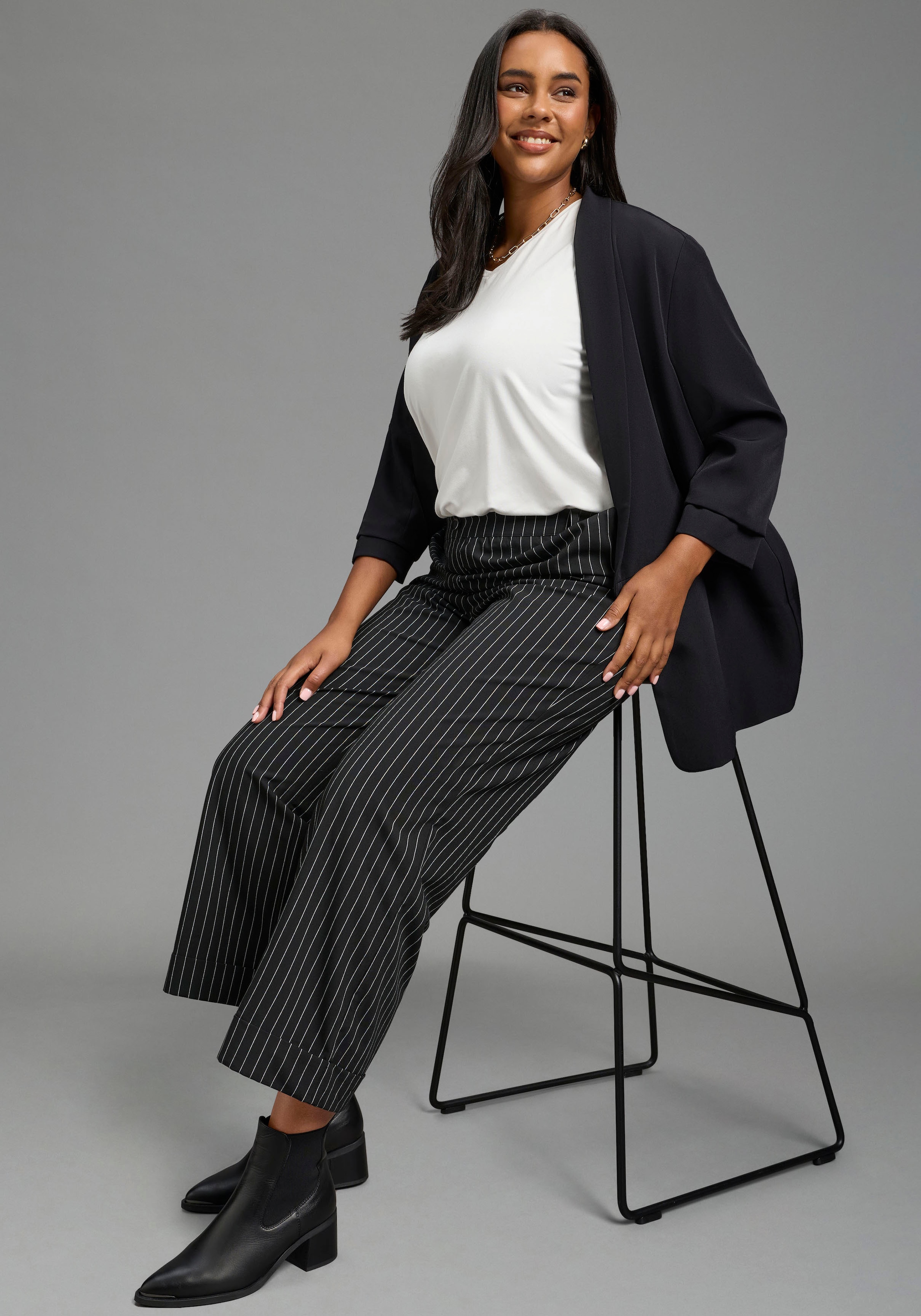 Laura Scott CURVE Blazer long »Grosse Grössen« blazer féminin, coupe cintrée