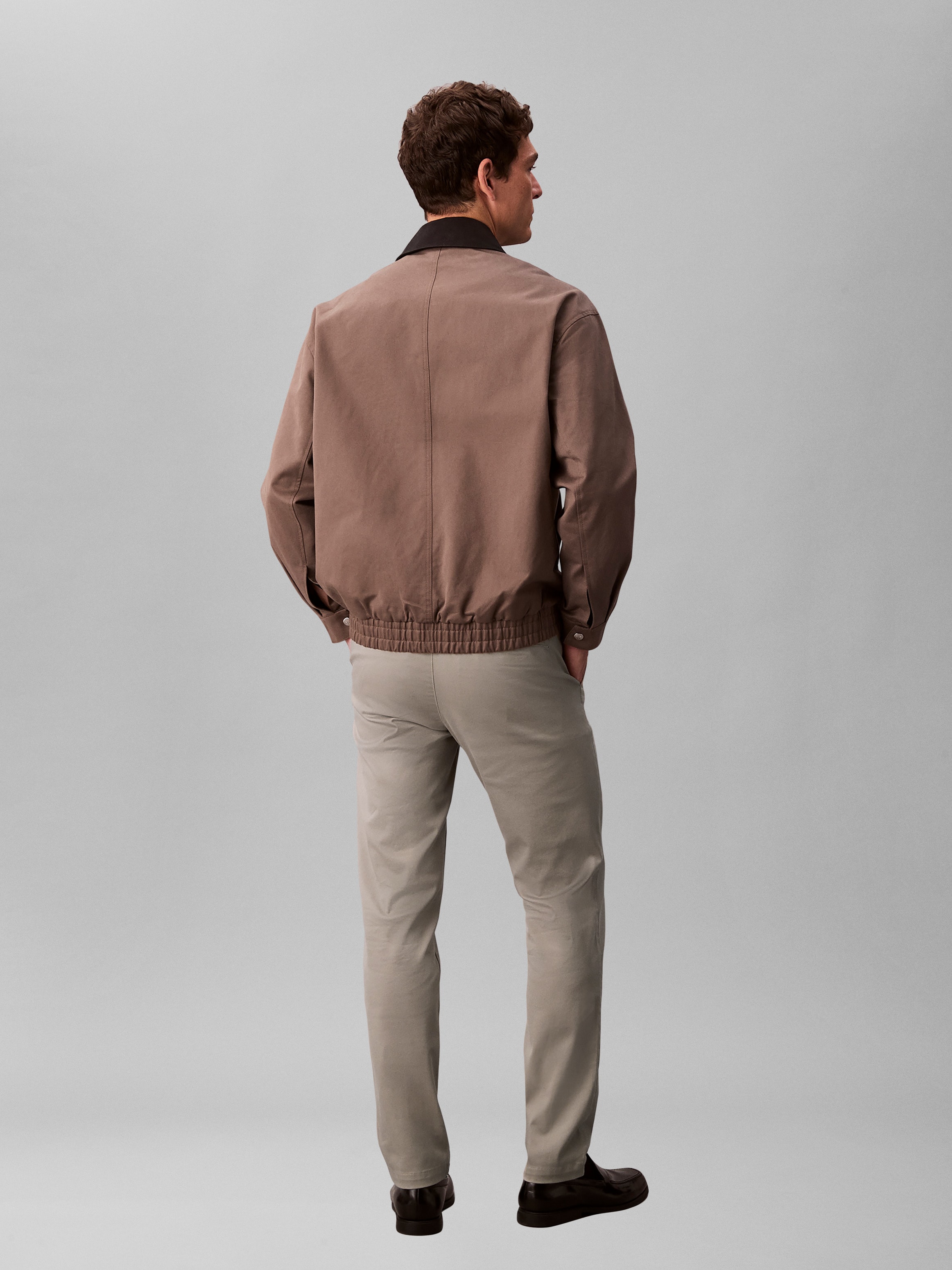Calvin Klein Pantalon en tissu »SLIM REFINED COTTON STRETCH TROU«  slim fit avec poches latérales