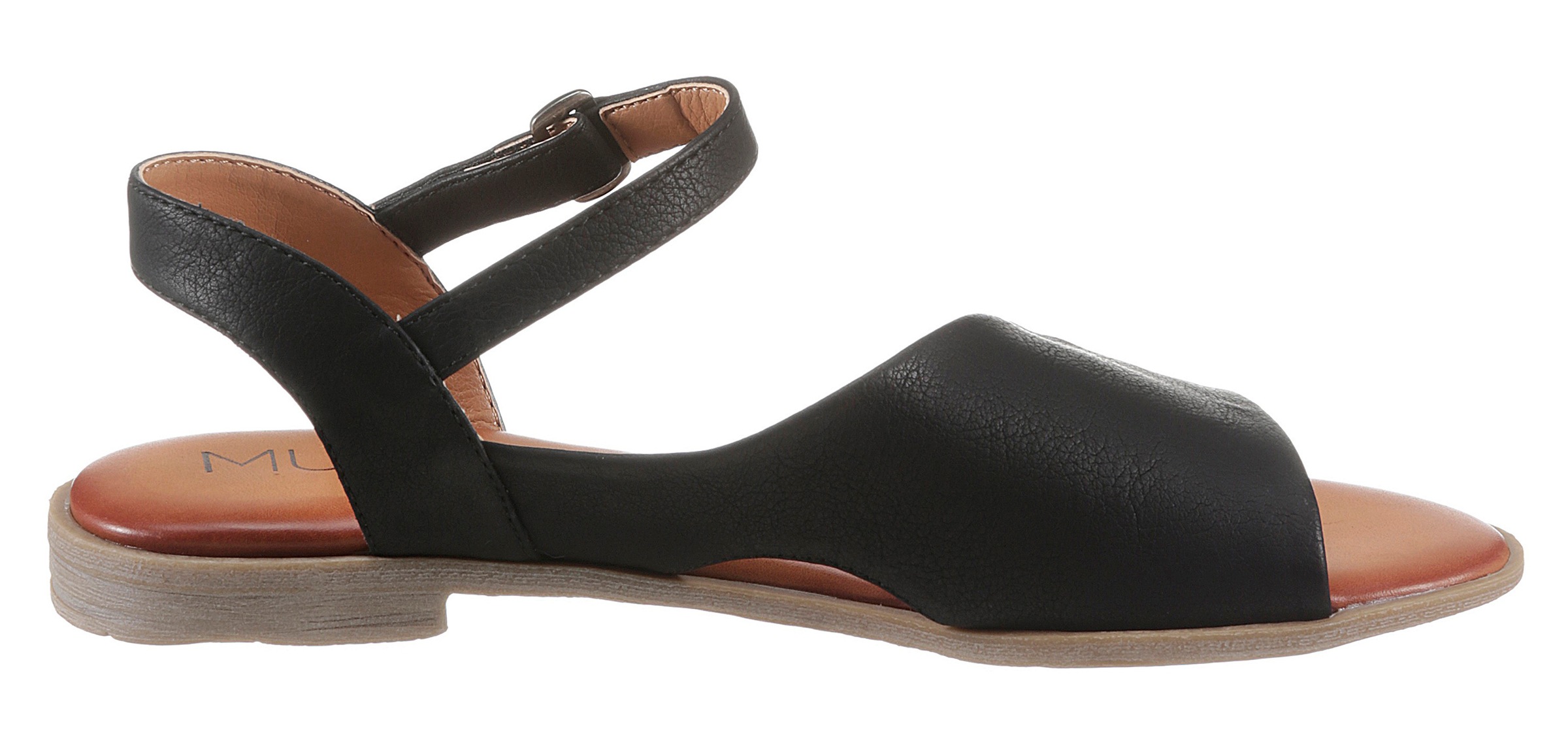 Mustang Shoes Riemchensandale, in trendiger, asymmetrischer Optik