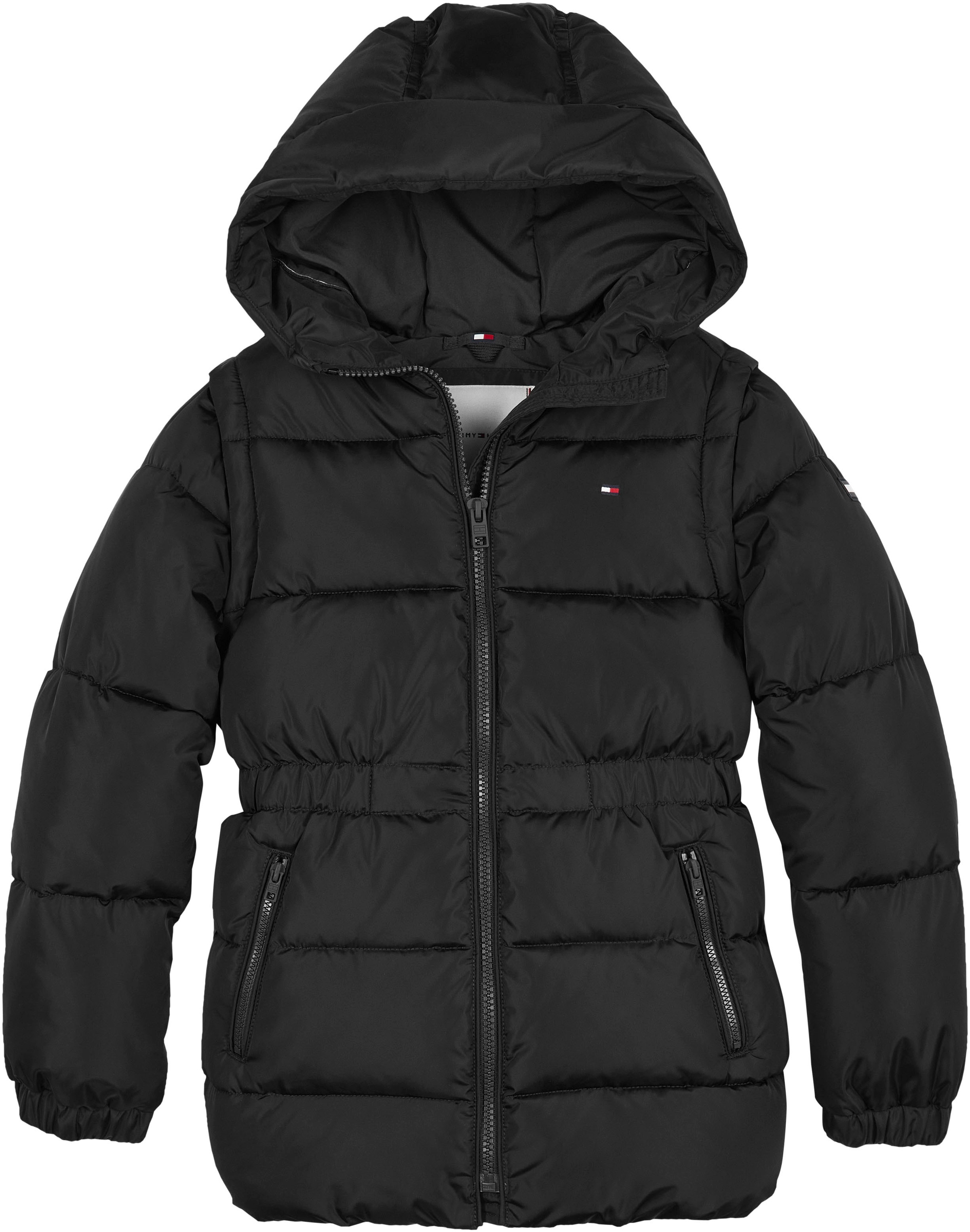 Tommy Hilfiger Steppjacke »HOODED ZIP OFF SLEEVE JK«, mit Kapuze kaufen