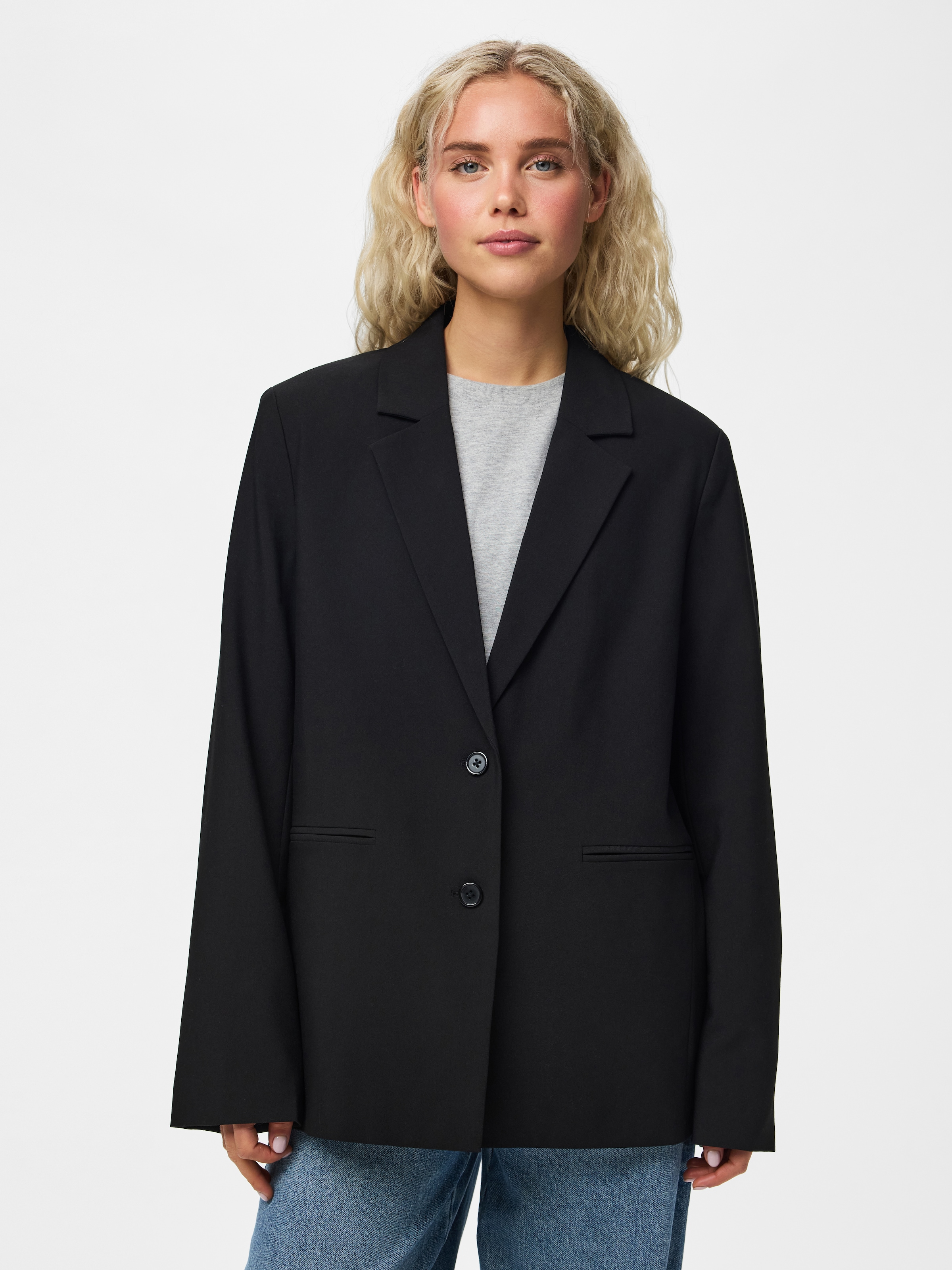 Image of pieces Longblazer "PCBOSELLA LS LOOSE BLAZER NOOS BC" Materialmix